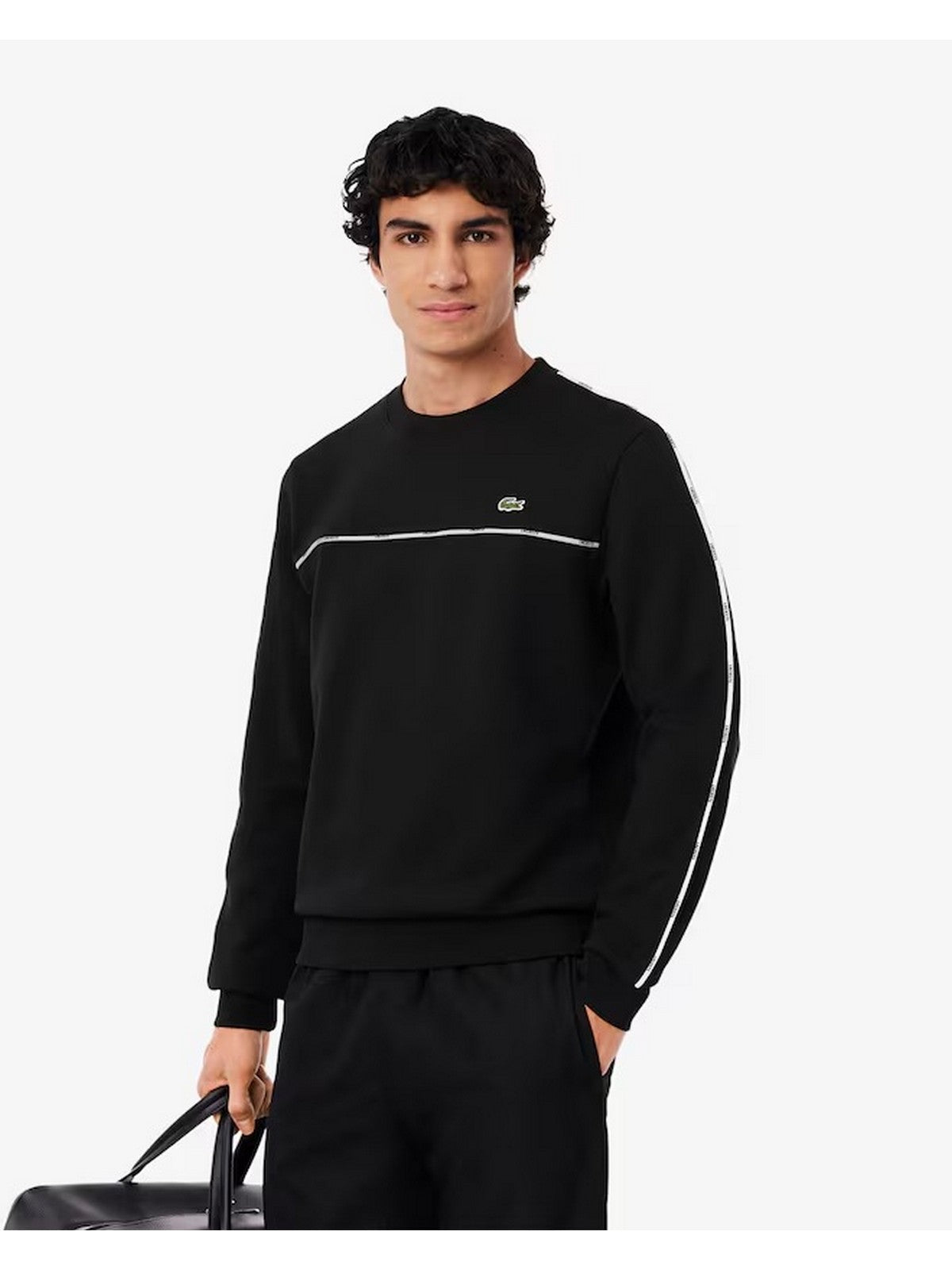 LACOSTE Felpa Uomo SH9818 031 Nero gioboutiqueweb
