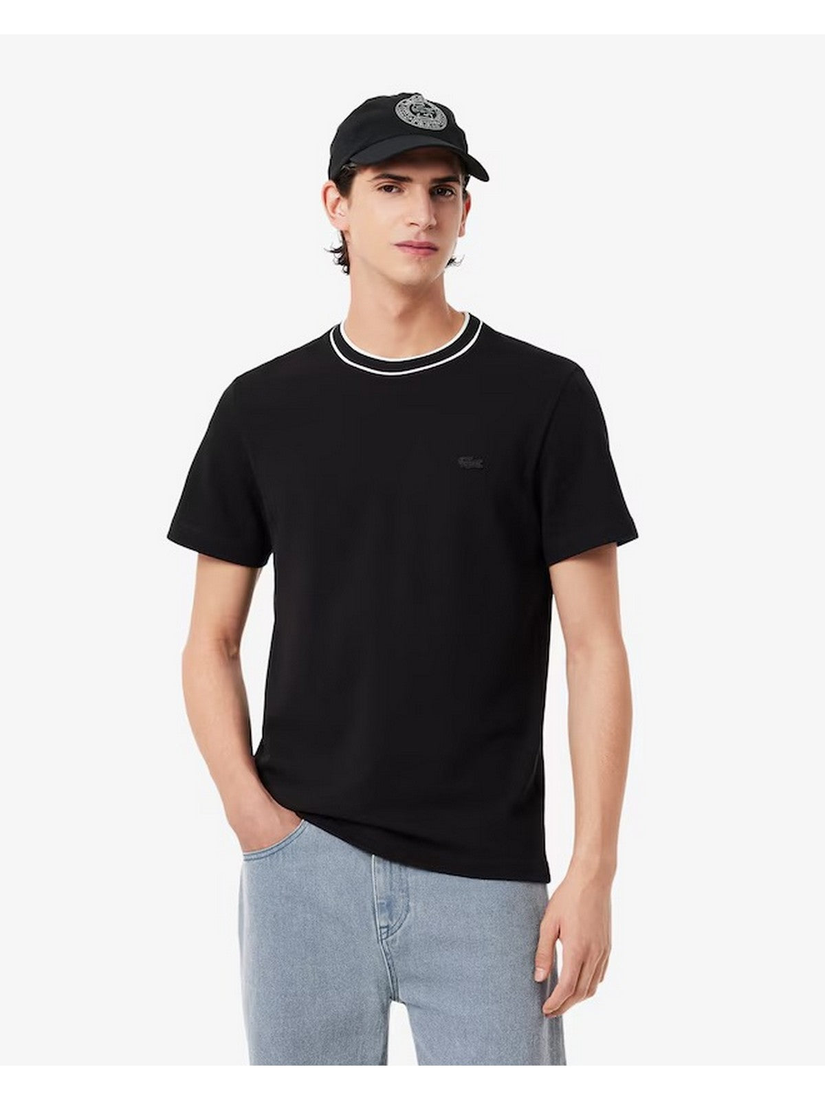 LACOSTE T-shirt Uomo TH8174 031 Nero gioboutiqueweb