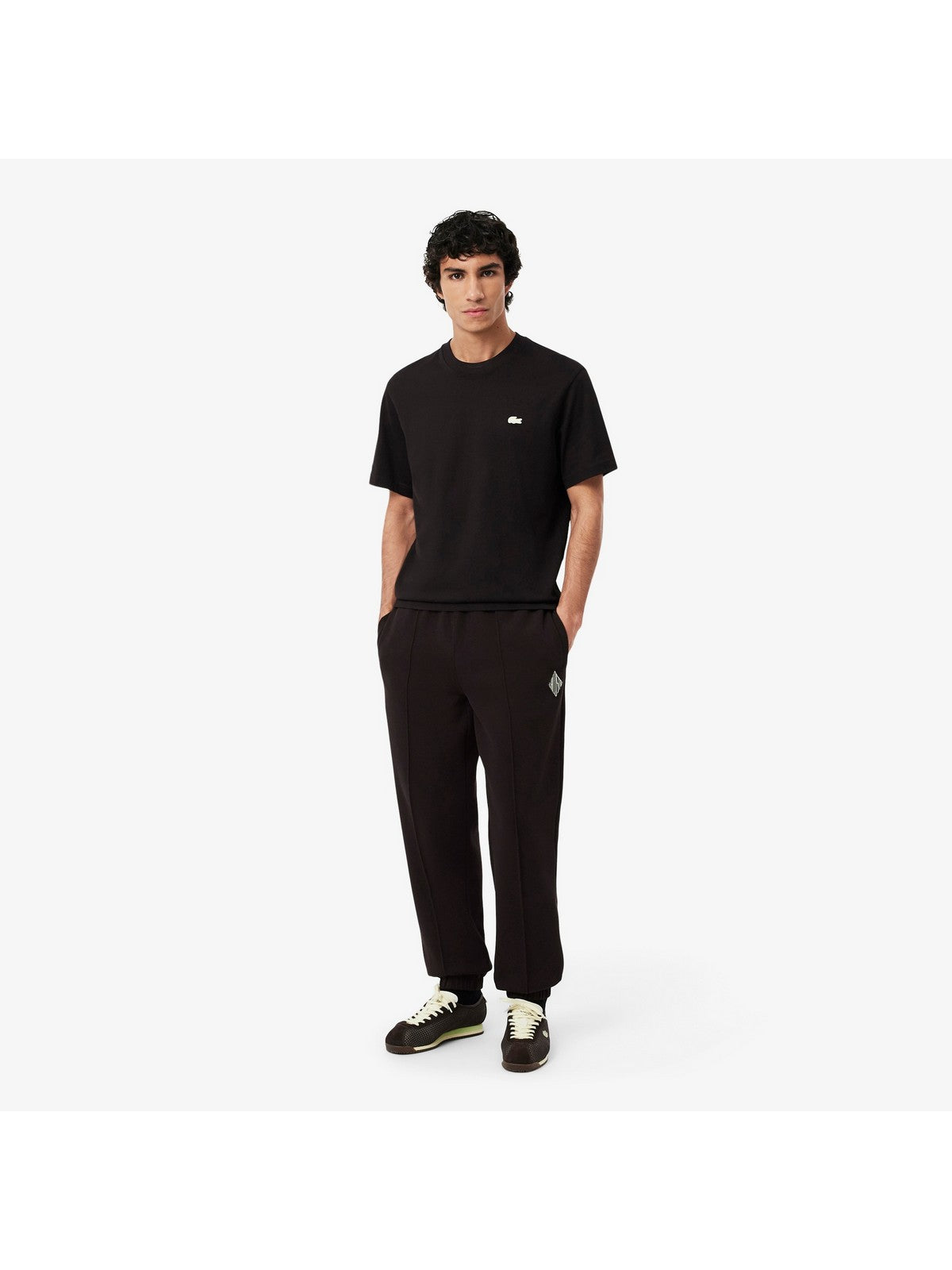 LACOSTE Pantalone Donna XH0033 3LA Marrone gioboutiqueweb