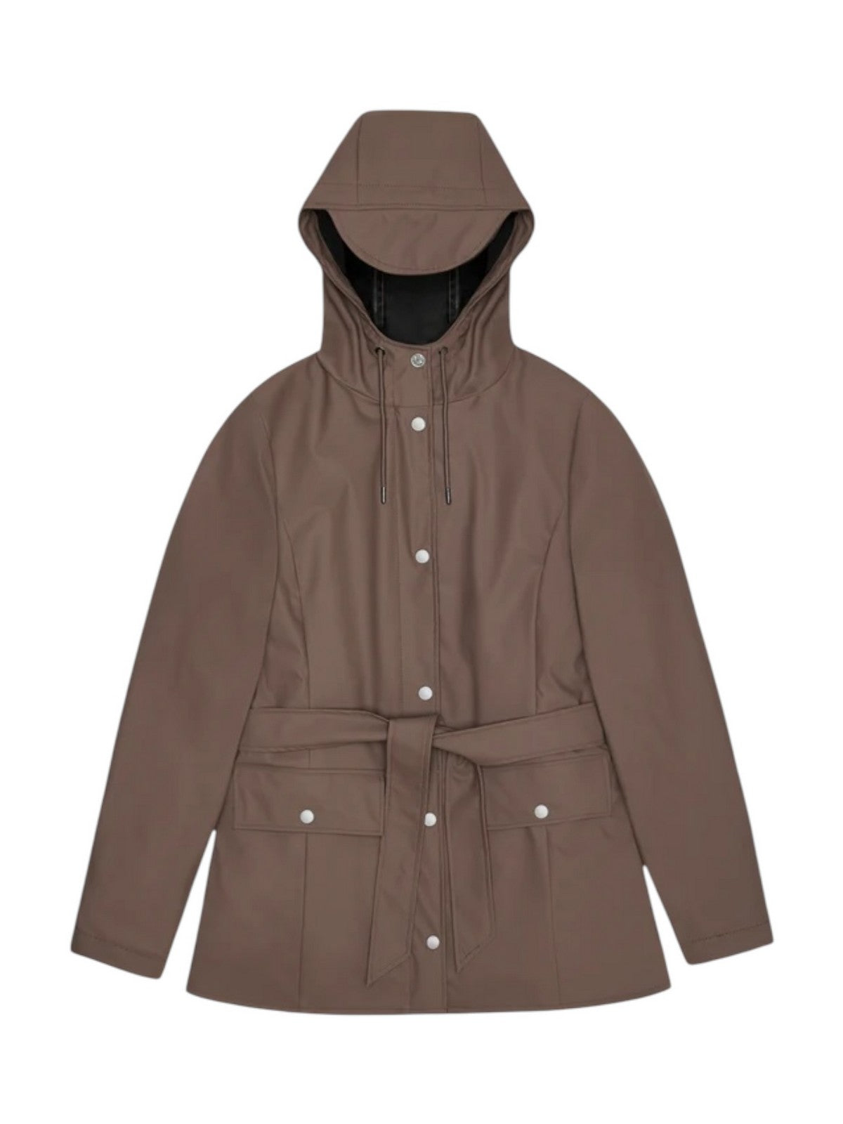 RAINS Giubbino Donna Curve Jacket W3 12100 110 Shade Marrone gioboutiqueweb