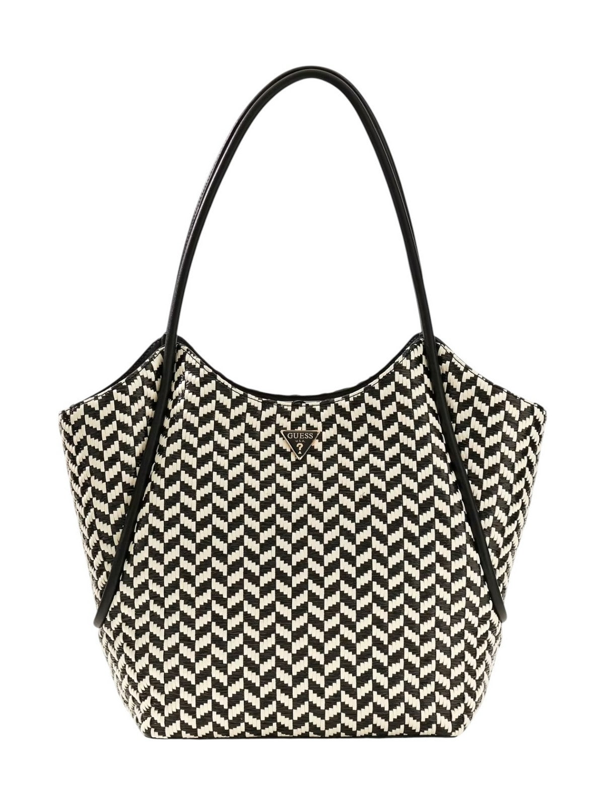 GUESS Borsa Donna TESSI 2 IN 1 TOTE HWWG76 91230 BML BLACK MULTI gioboutiqueweb