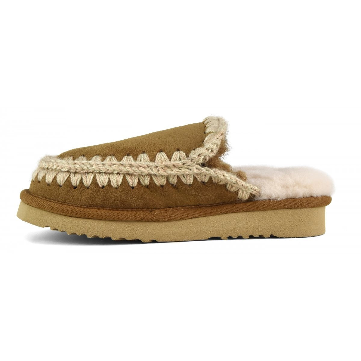 MOU Ciabatta Donna Eskimo slipper MU.FW101125A COG COGNAC gioboutiqueweb