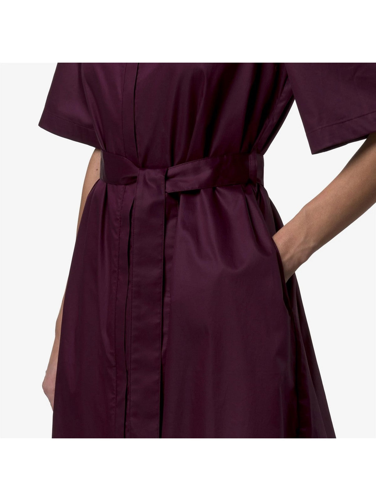 K-WAY Abito Donna NOUAILLE SHINY COTTON K2147IW 345 Violet Mauve Wine