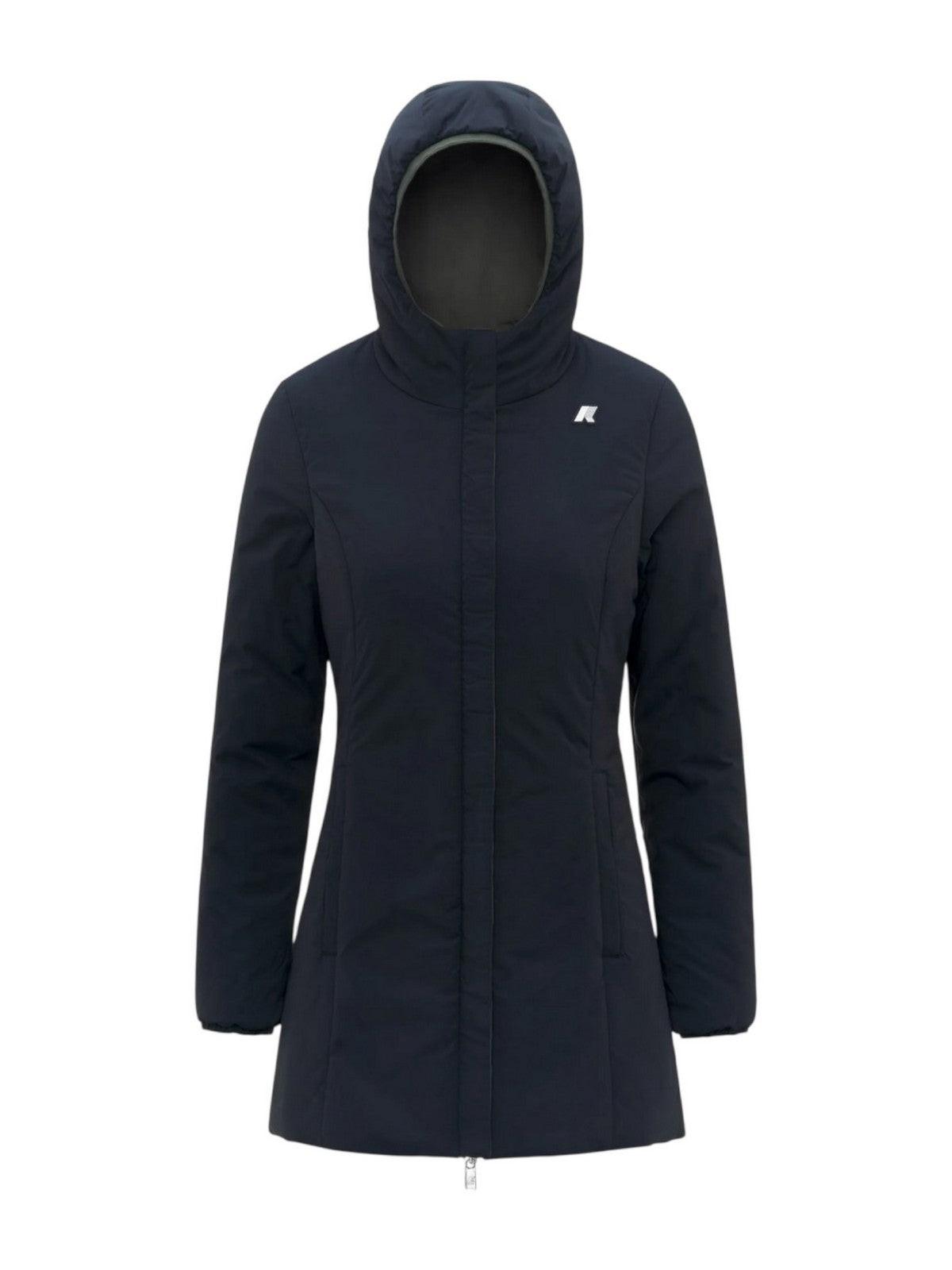 K-WAY Women's Jacket DENISE ST WARM DOUBLE K6128UW AF0 GREEN BLACKISH-BLUE DEPTH