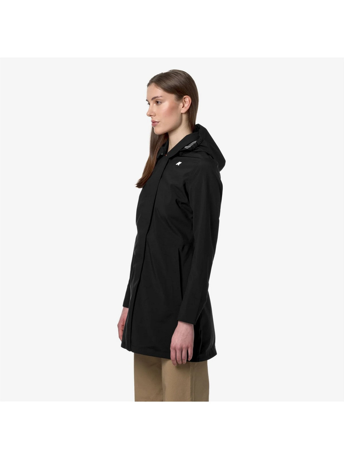 K-WAY Giubbino Donna Mathy Bonded Jersey V K7127JW USY Nero gioboutiqueweb