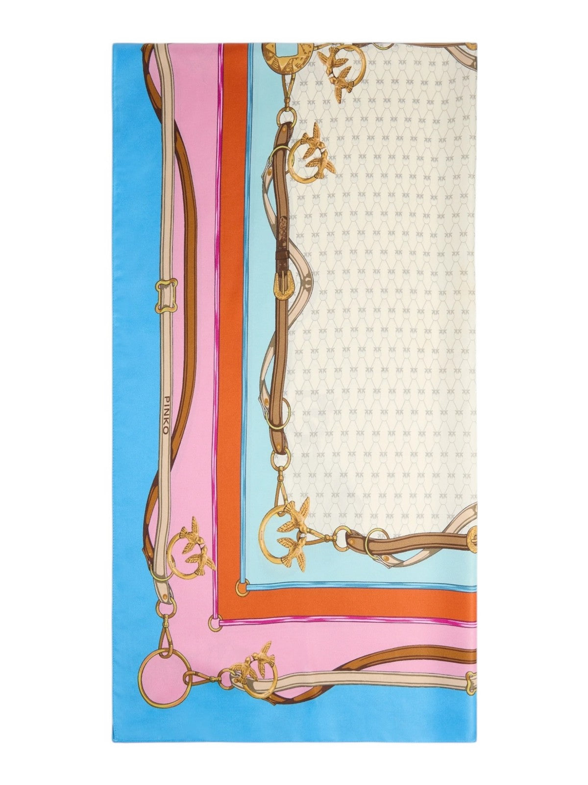 PINKO Foulard Donna LIMBO FOULARD TWILL STAMPA CIN 106656-A39N EN0 MULT.AZZURRO/ROSA gioboutiqueweb