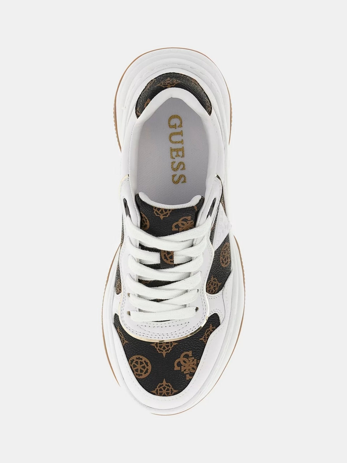 GUESS Sneaker Donna HAPYY FLPHAP FAL12 WHIBR Bianco gioboutiqueweb