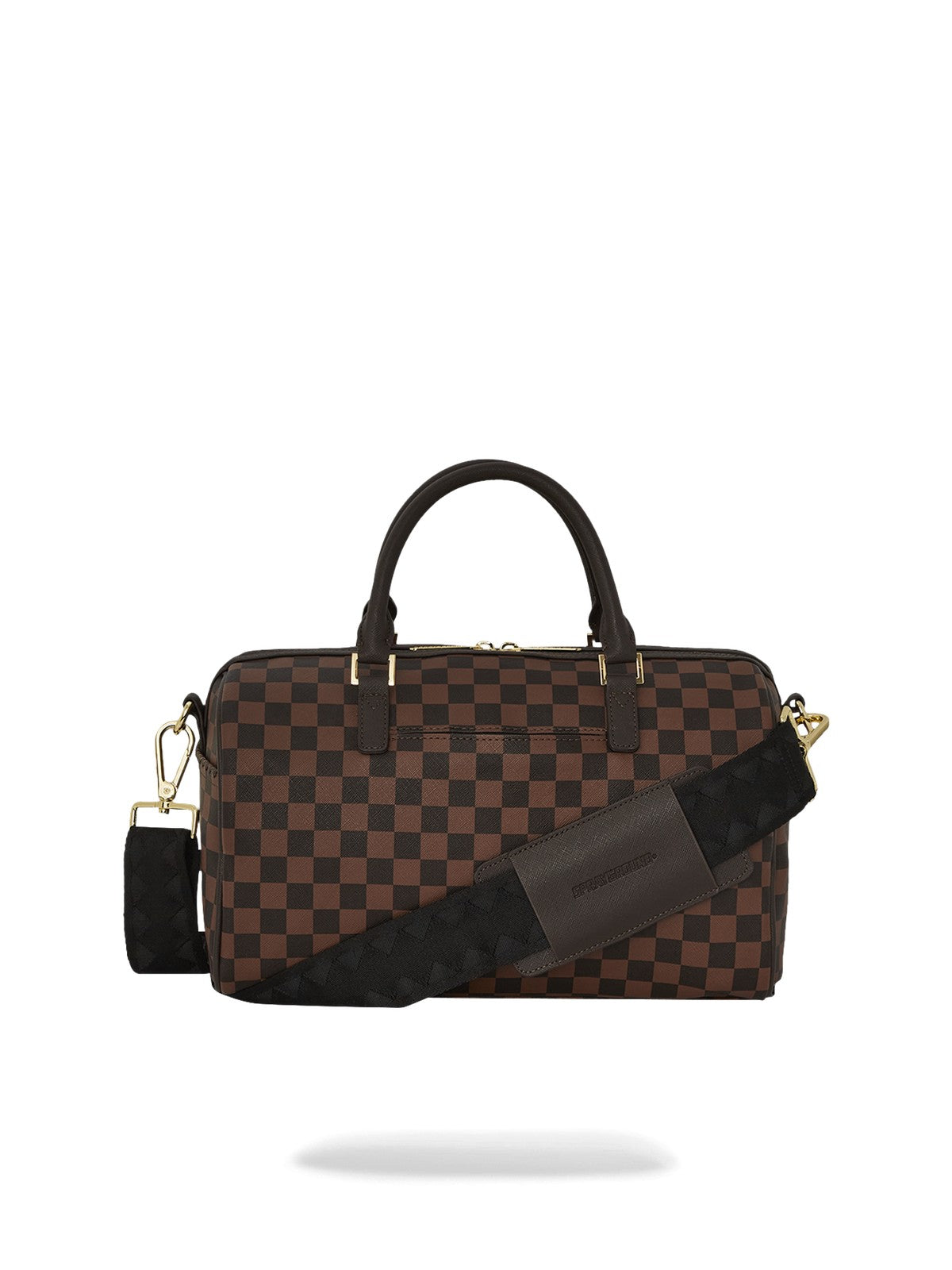 SPRAYGROUND Borsa Donna CORE EMBOSS CHECK MINI DUFFLE 910D6838NSZ Marrone gioboutiqueweb