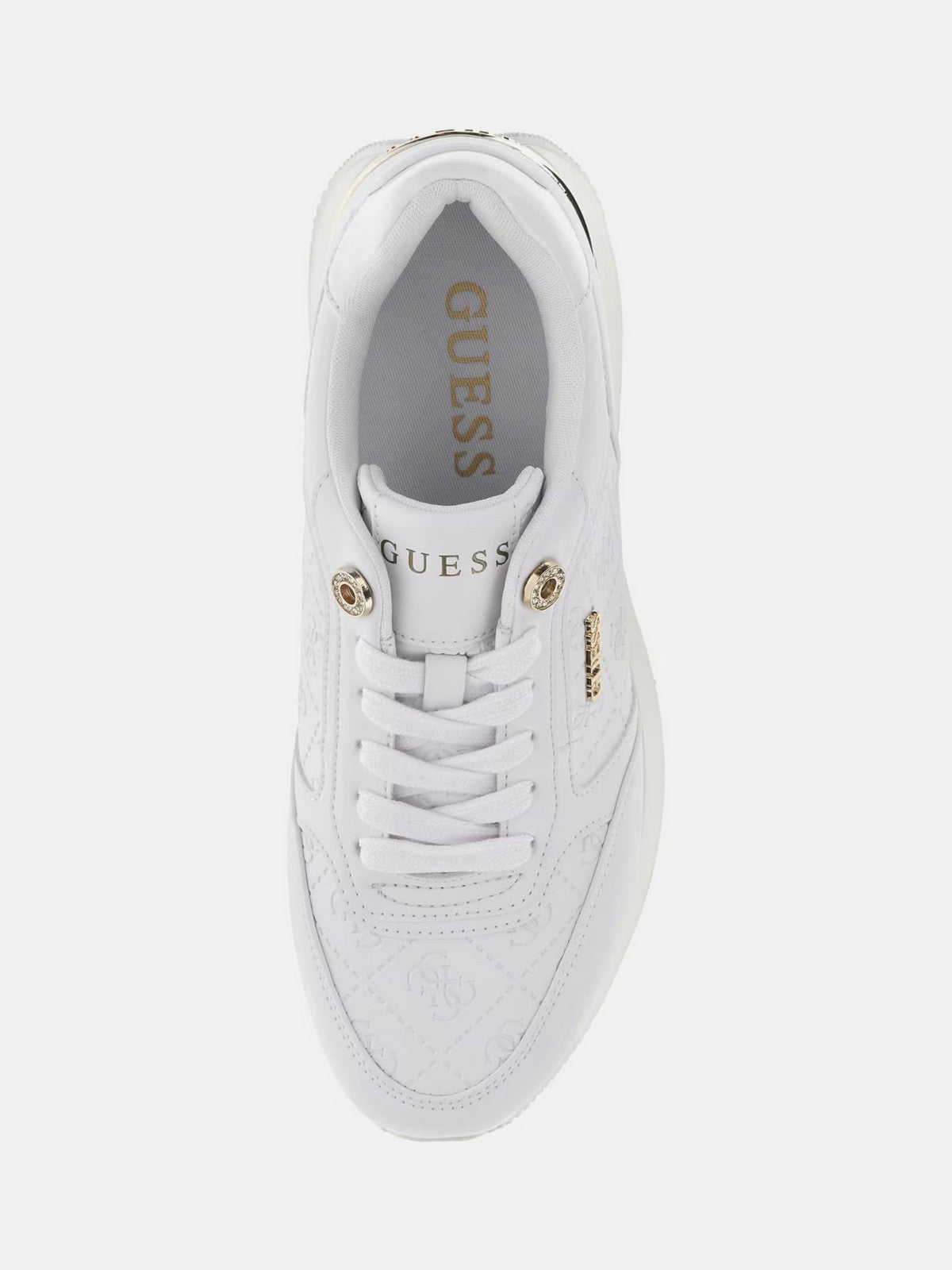 GUESS Sneaker Donna CAMRIO10 FLPC10 FAL12 WHITE WHITE gioboutiqueweb