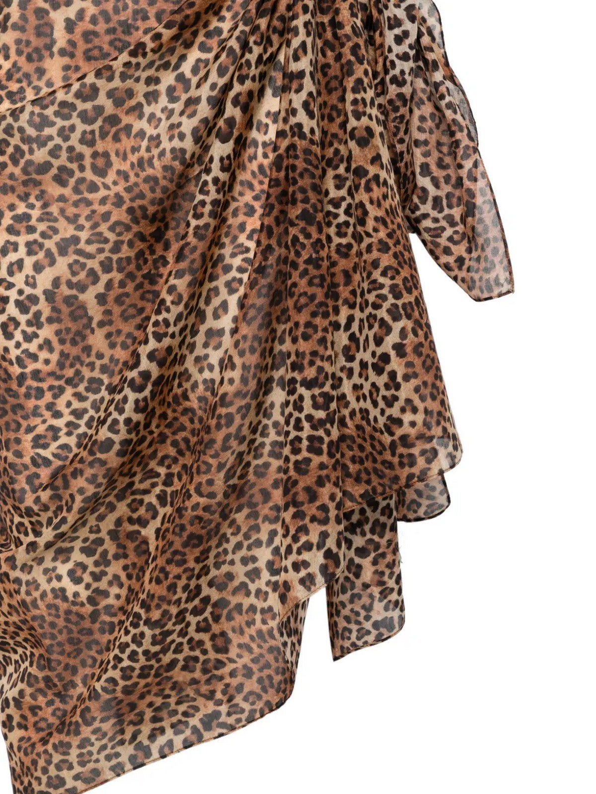 MC2 SAINT BARTH Pareo Donna  THAITI 00168L SILK VOILE SAND LEOPARD 19 gioboutiqueweb