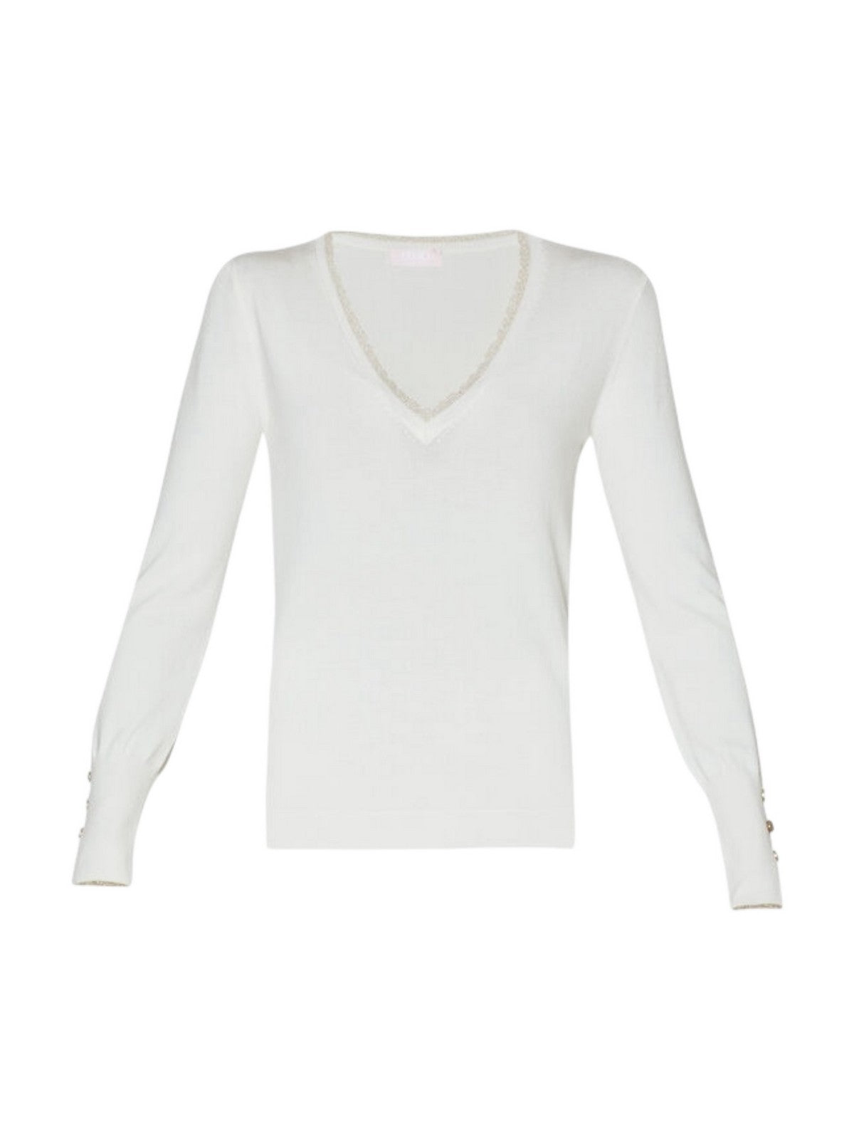 LIU JO WHITE Maglia Donna  WF4007MS49I 10701 Bianco gioboutiqueweb
