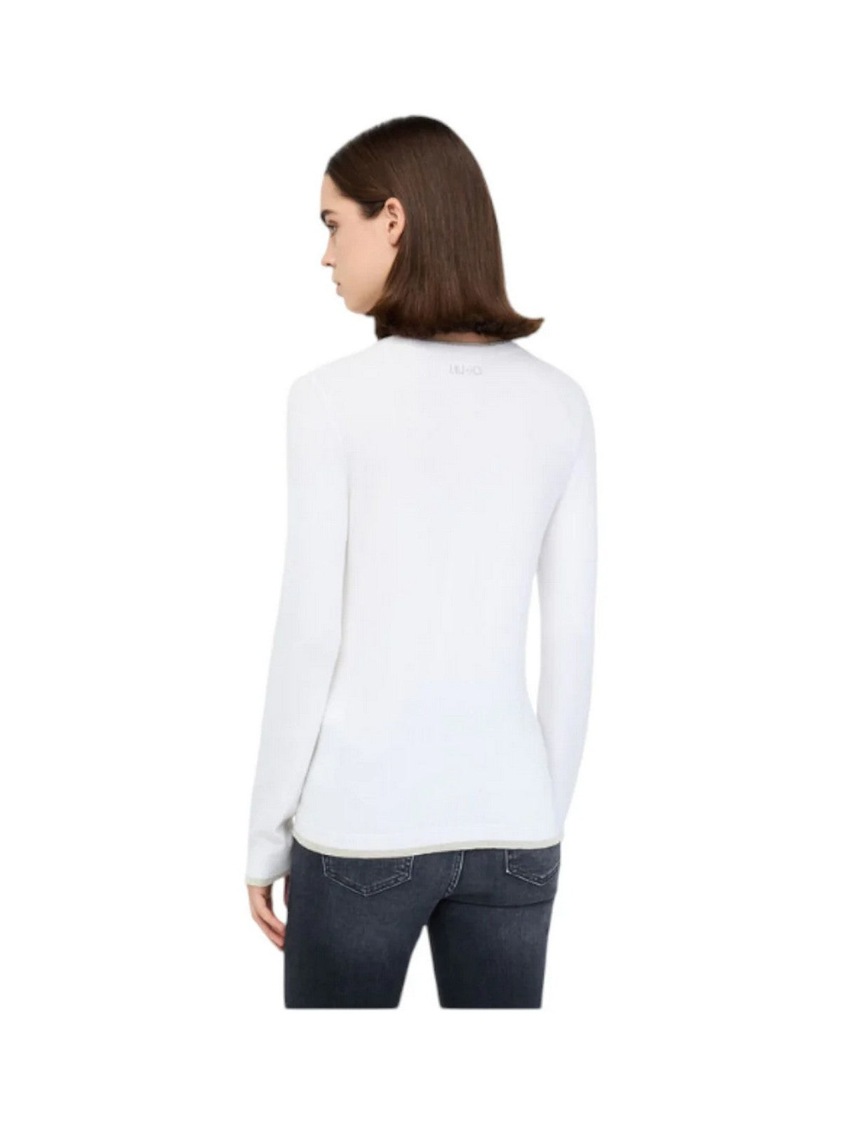 LIU JO WHITE Maglia Donna  MF5226MS49I 10701 BIANCO LANA