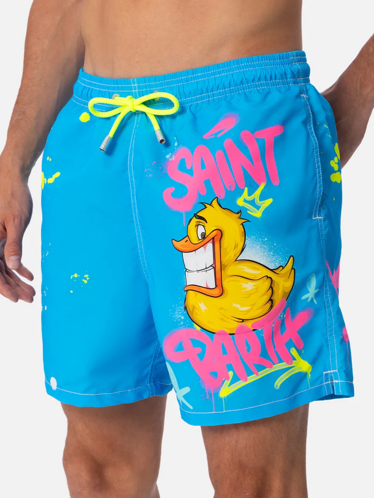 MC2 SAINT BARTH Costume da bagno Uomo  GUSTAVIA PLACED PRINT 04377F Blu