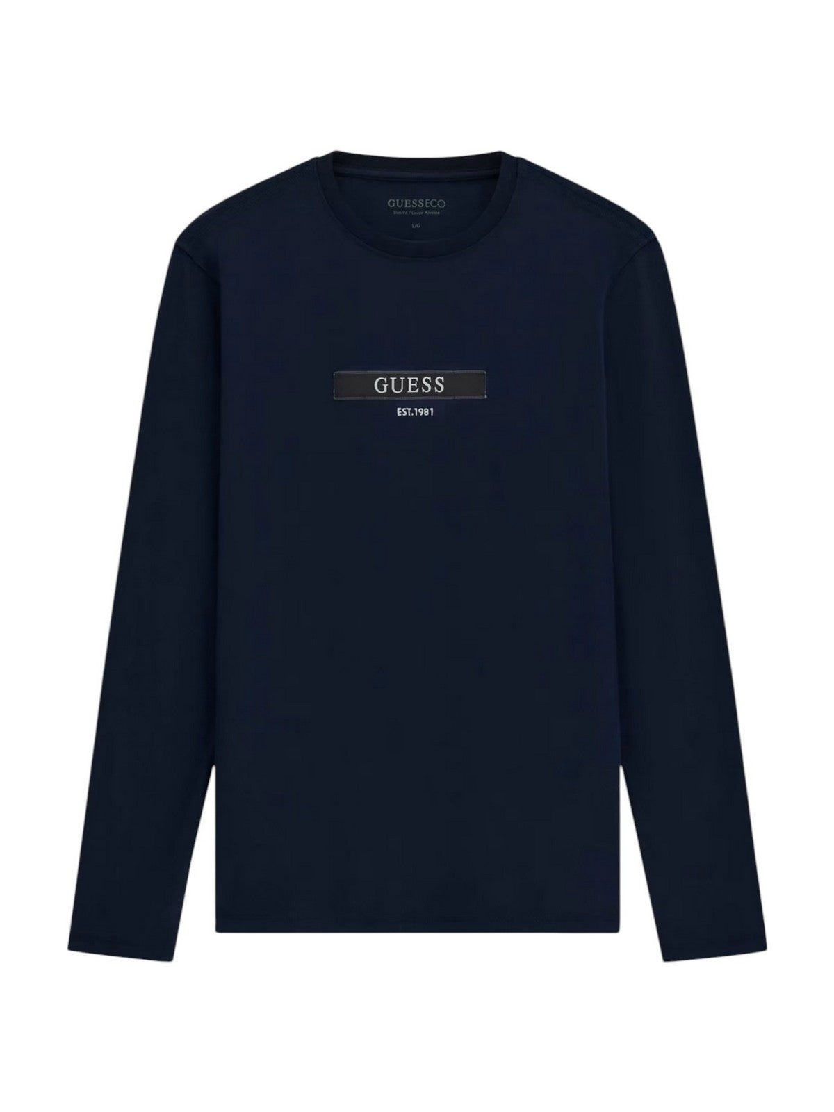 GUESS T-shirt Uomo LS CN LOGO BOX TEE M6RI18 J1314 G7V2 SMART BLUE gioboutiqueweb