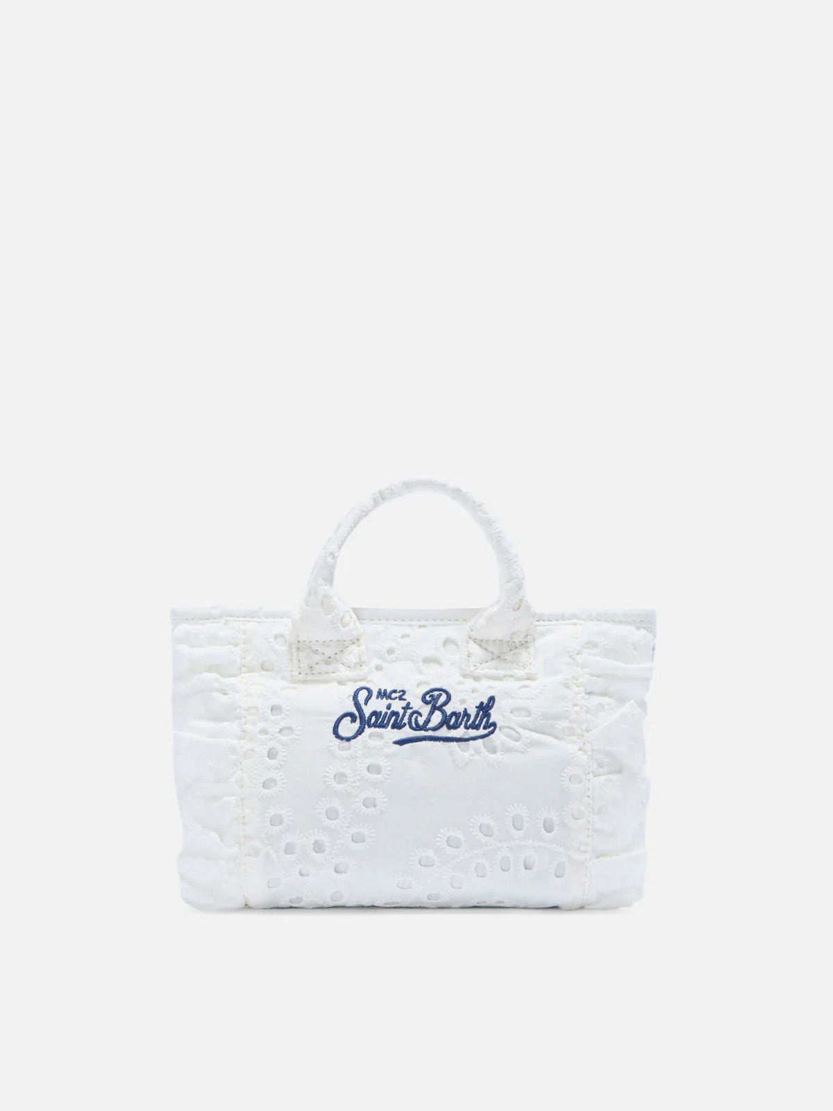 MC2 SAINT BARTH Borsa Donna  VANITY MINI VOLANT 00434L COTTON FLOWER EMBROIDERY 01 EMB