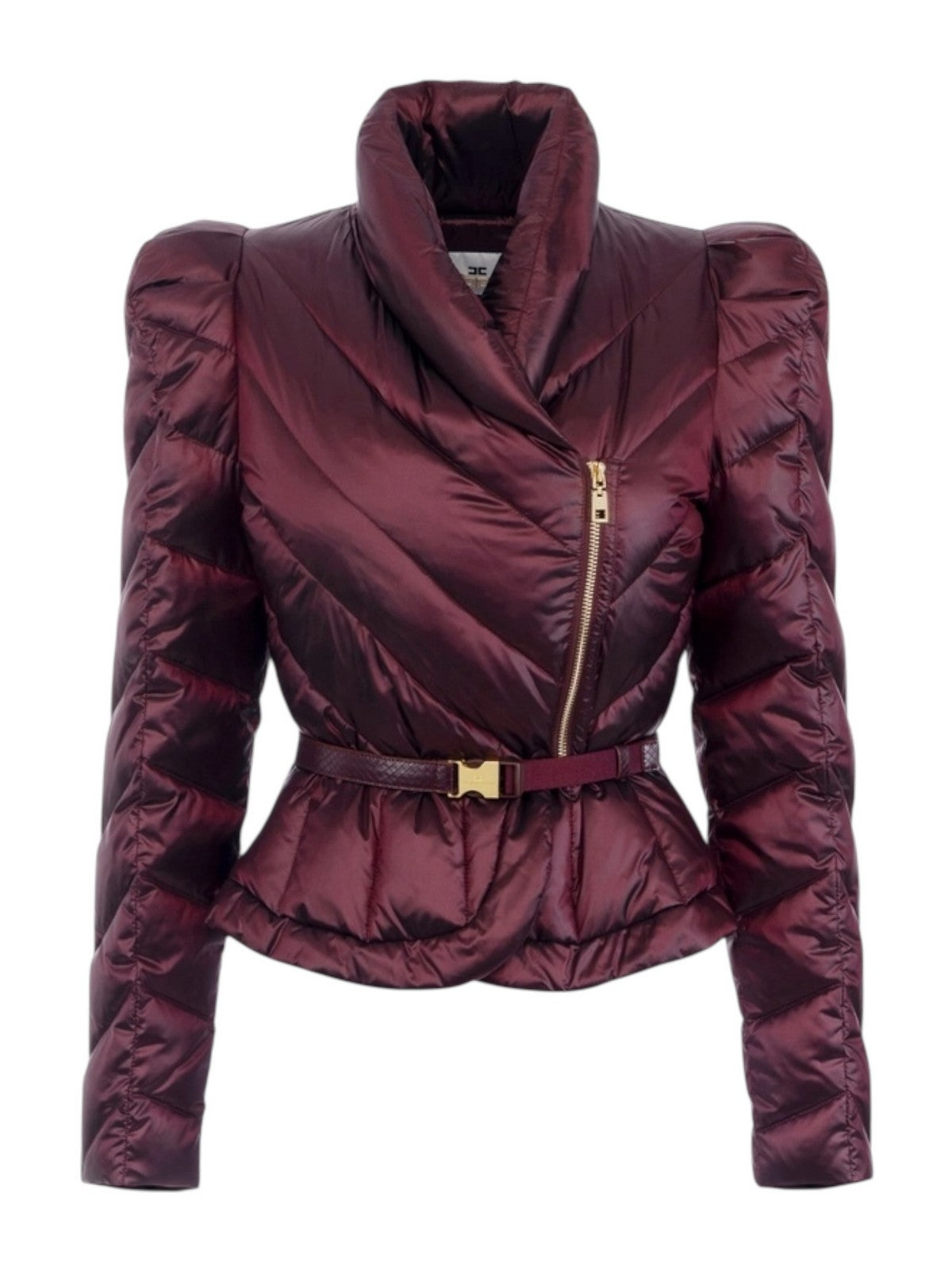 ELISABETTA FRANCHI Piumino Donna  PI89Z56E2 EA4 MERLOT gioboutiqueweb