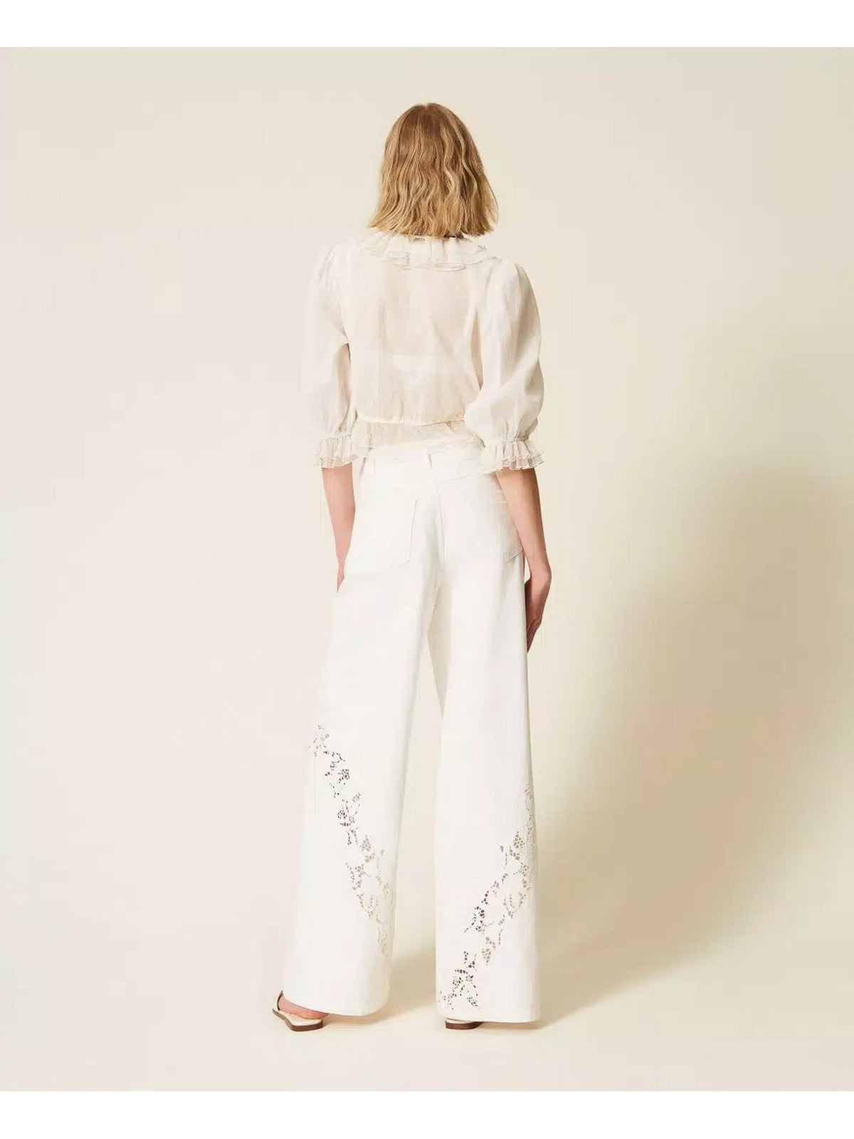 TWINSET Pantalone Donna  261TT2461 00282 NEVE gioboutiqueweb