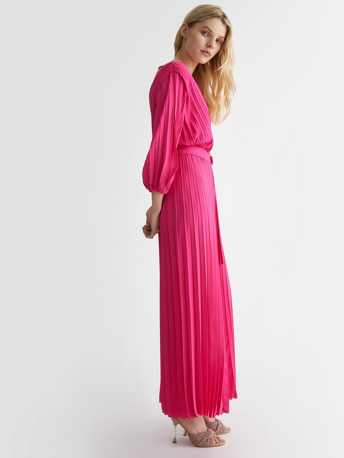 Liu Jo Black Woman Dress Ca4339s055 x0544 Rosa