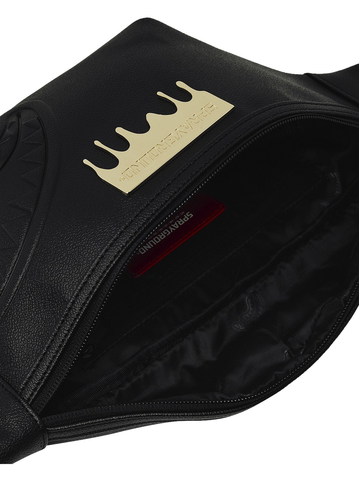 SPRAYGROUND Marsupio Unisex adulto GOLD BRICK LUX SAVVY CROSSBODY 910B9048NSZ Nero gioboutiqueweb
