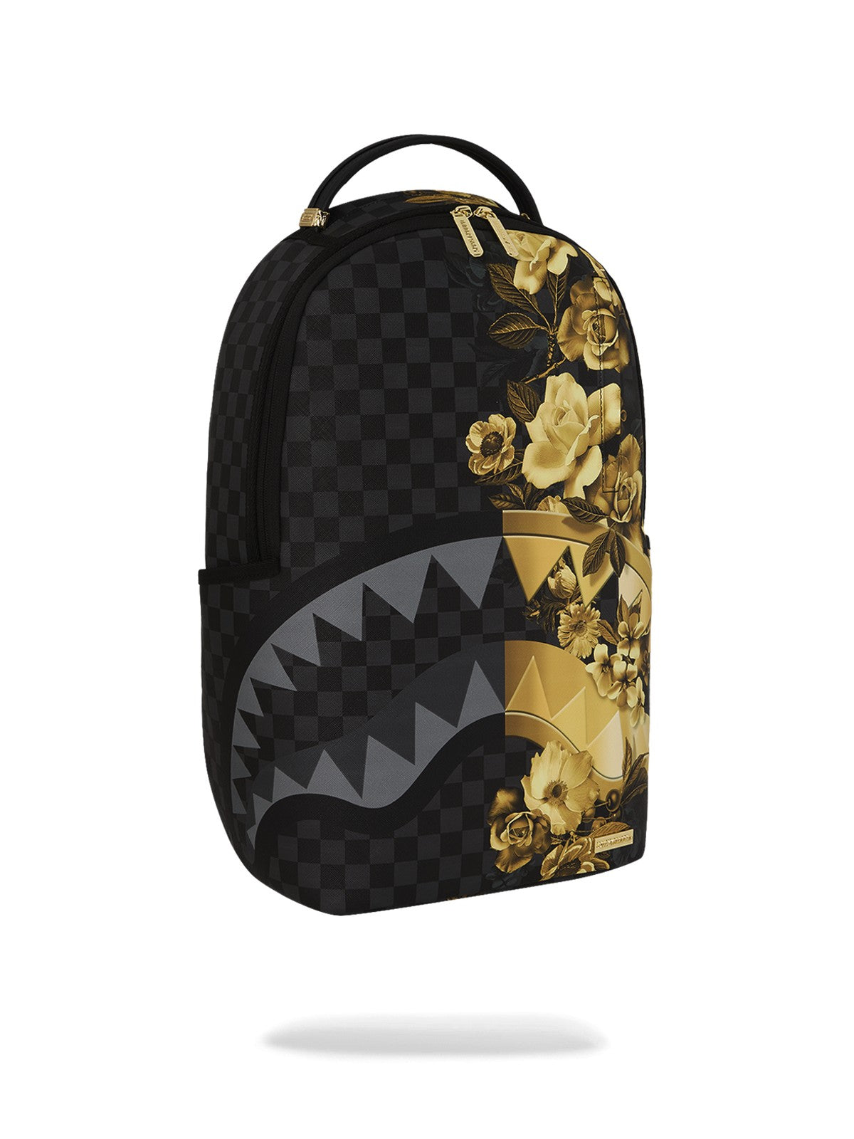SPRAYGROUND Zaino Unisex adulto GOLD FLORAL REMIX DLXSV BACKPACK 910B8683NSZ Nero gioboutiqueweb