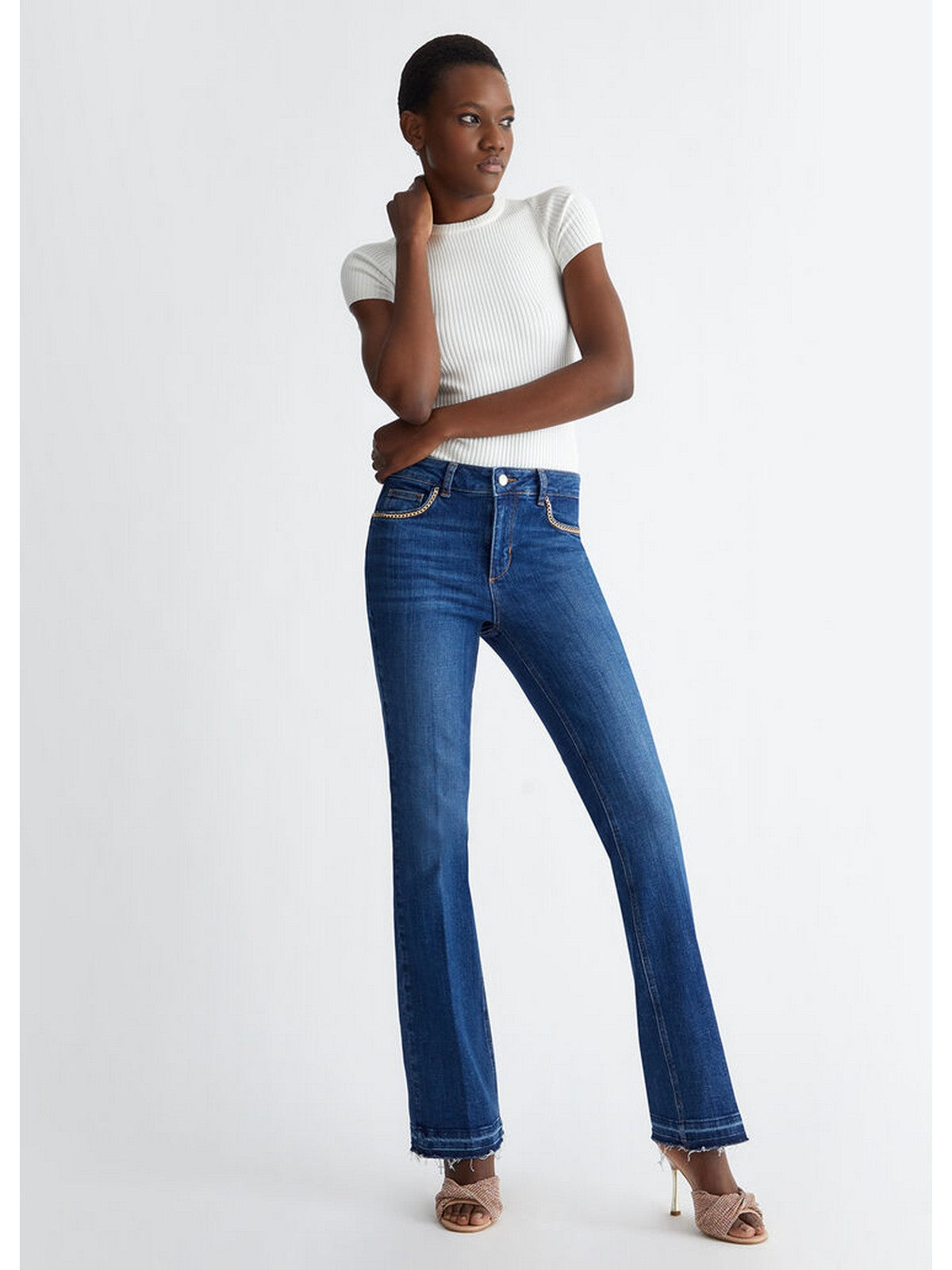 LIU JO BLUE DENIM Jeans Donna  UA4039DS829 77505 Blu gioboutiqueweb