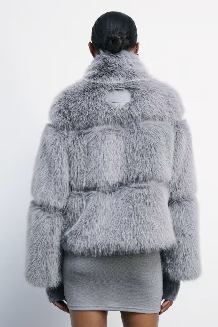 PATRIZIA PEPE Pelliccia Donna  2O0174 E077 S746 MISTERY GREY gioboutiqueweb