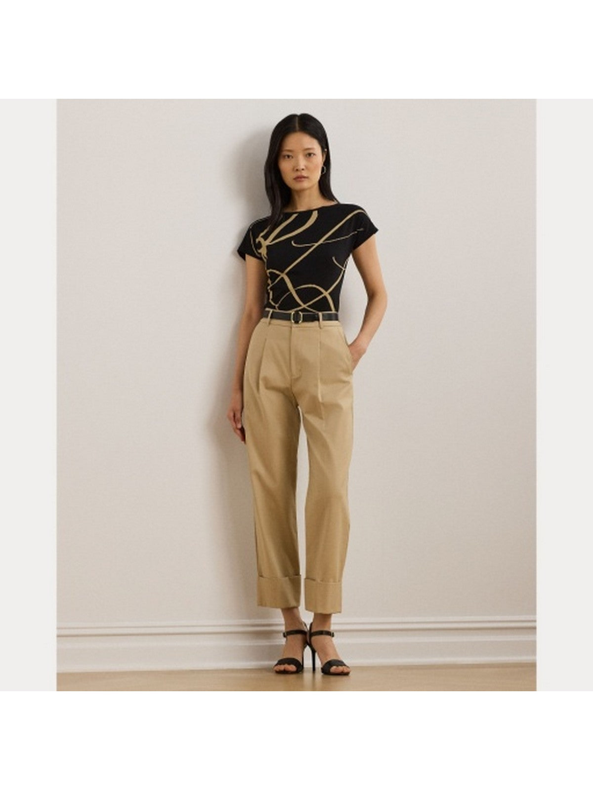 LAUREN RALPH LAUREN T-shirt Donna GRIETA 200748765 002 Nero gioboutiqueweb