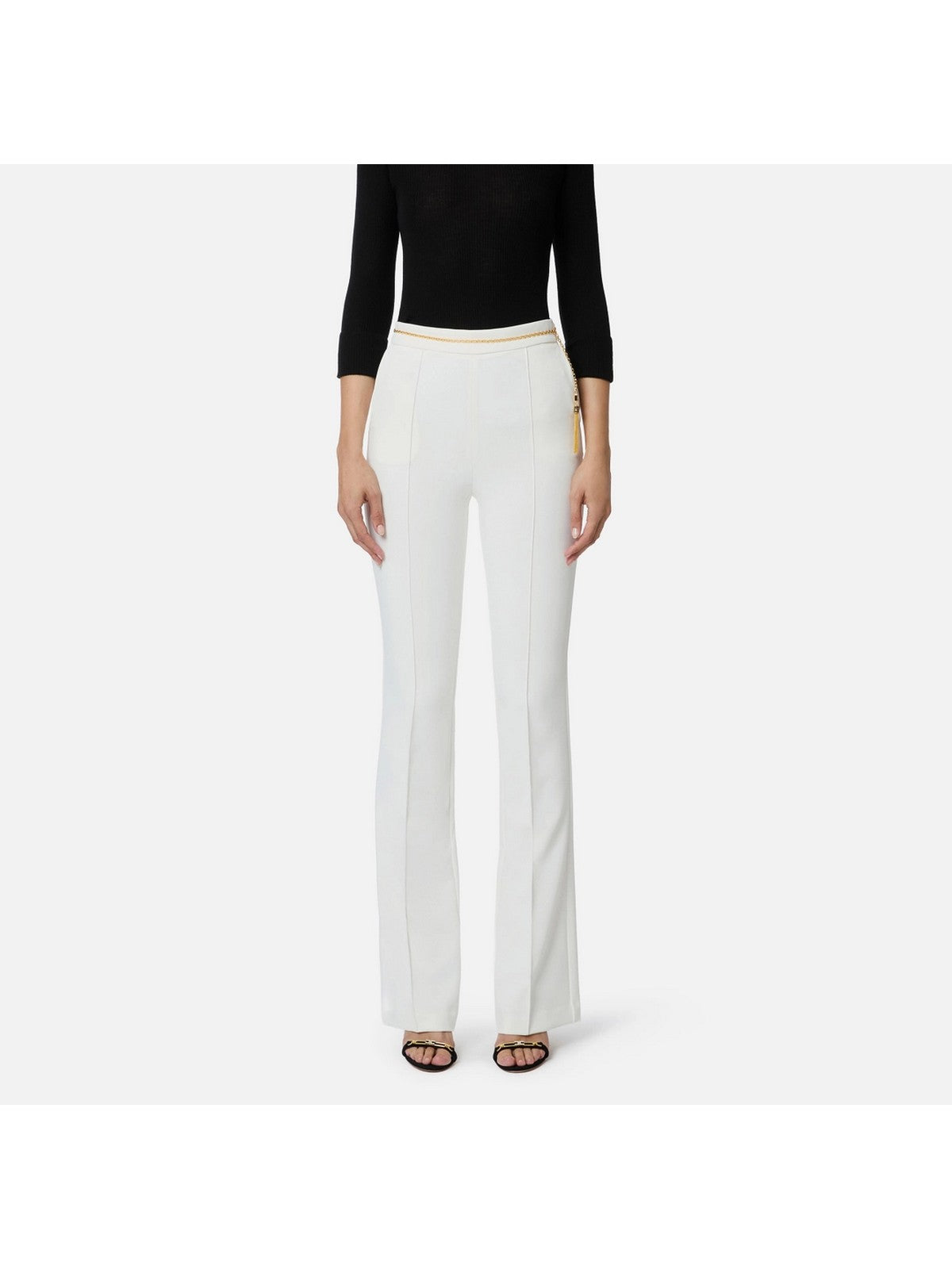 ELISABETTA FRANCHI Pantalone Donna  PA14157E2 360 Avorio gioboutiqueweb