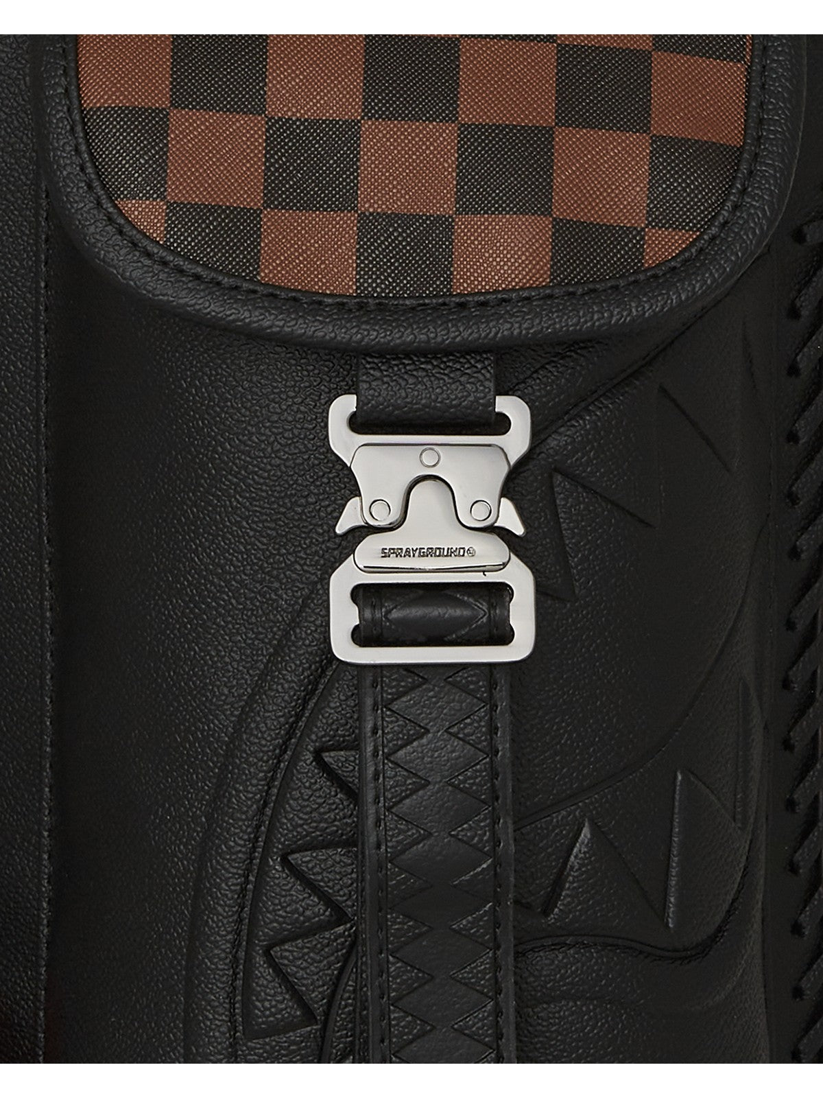 SPRAYGROUND Zaino Uomo DOSE OF CHECK DEUX MONTE CARLO 910B8014NSZ Nero gioboutiqueweb