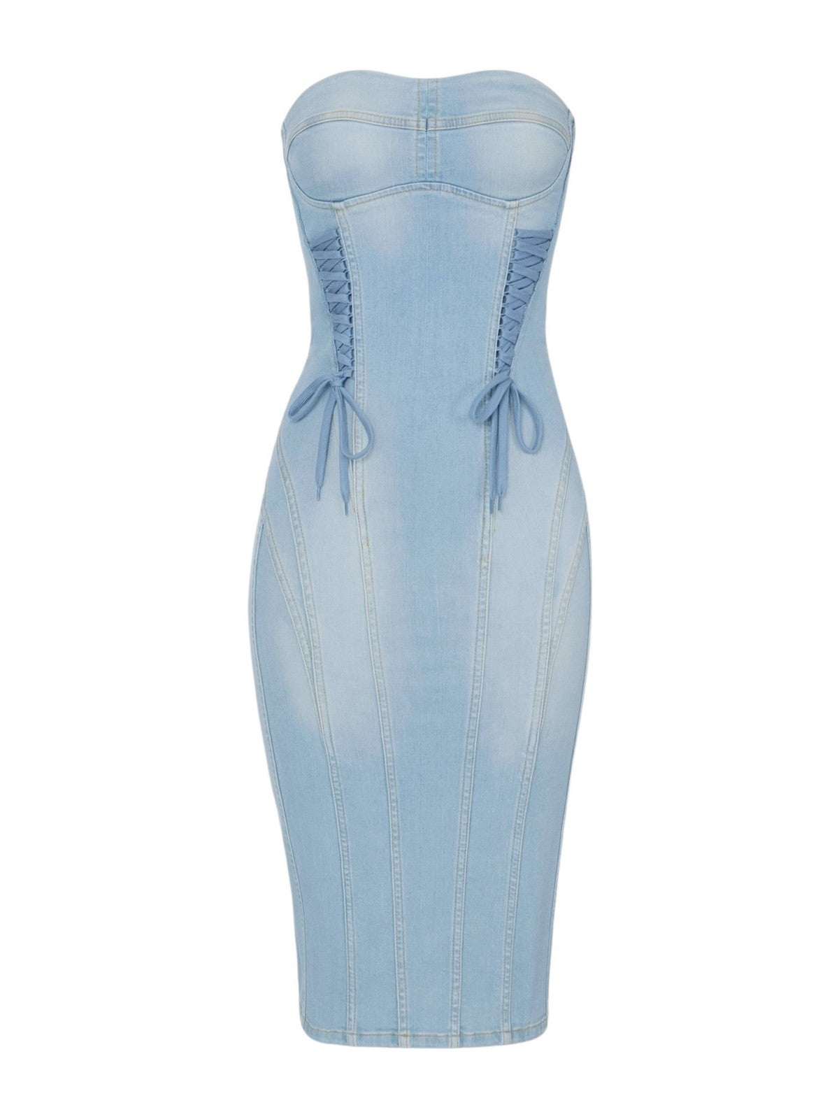 ELISABETTA FRANCHI Abito Donna  AJ47D61E2 192 LIGHT BLUE gioboutiqueweb