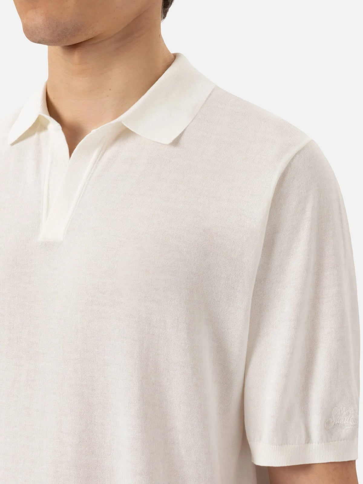 MC2 SAINT BARTH Polo Uomo  SLOAN 00136H Bianco gioboutiqueweb