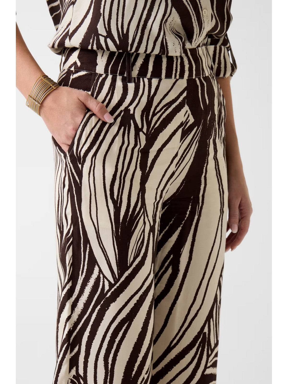 GUESS Pantalone Donna BASTIENNE WIDE LEG TROUSER W6GB19 W1972 PMIC WILD ESCAPE PRINT gioboutiqueweb