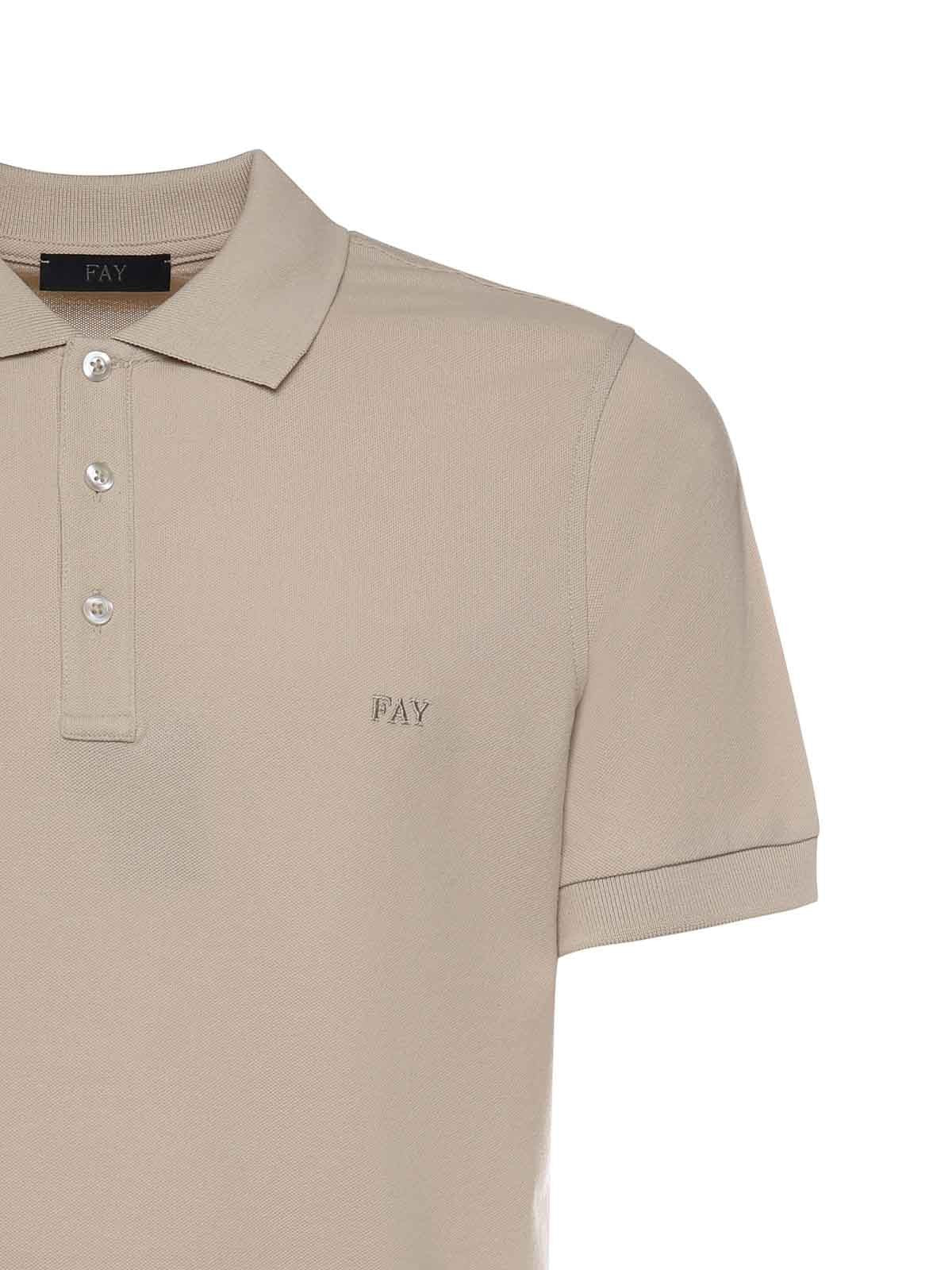 FAY Polo Uomo  NPMB252144STDWC002 Avorio gioboutiqueweb