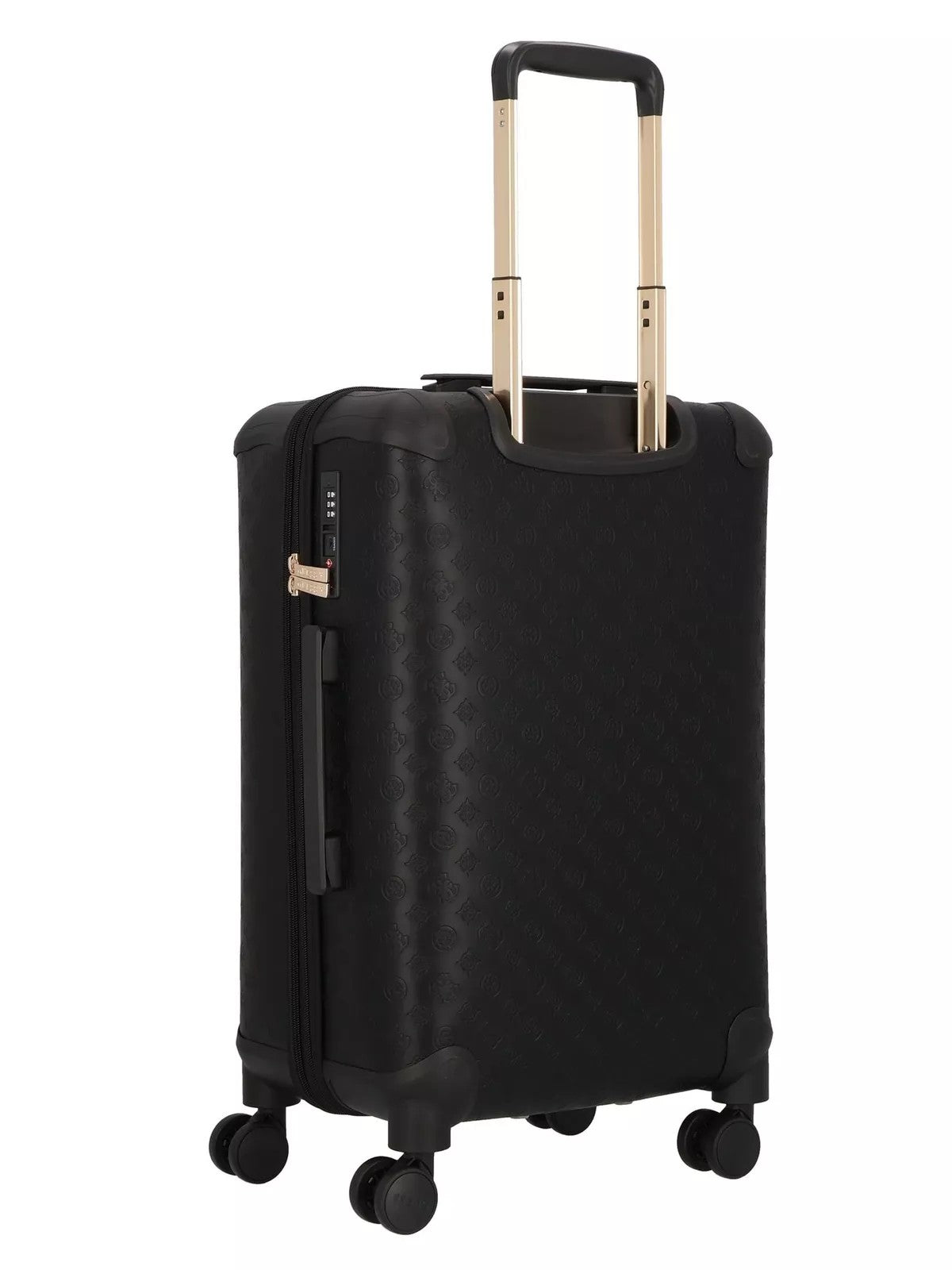 GUESS Valigia e Trolley Donna WILDER 22 IN 8-WHEELER TWK745 29820 BLA Nero gioboutiqueweb
