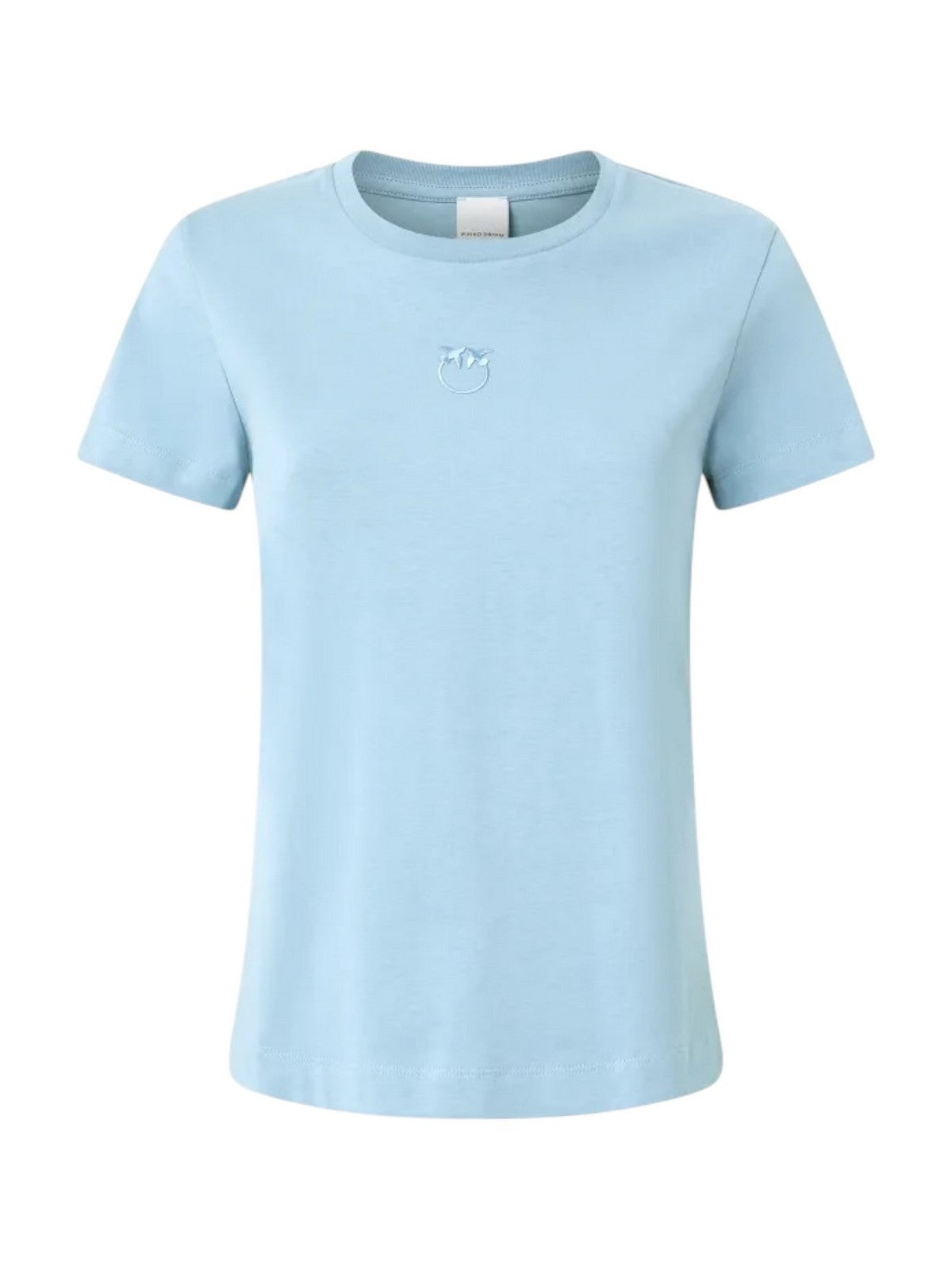 PINKO T-shirt Donna BUSSOLOTTO T-SHIRT JERSEY LOGO 100355-A2HN E63 Blu gioboutiqueweb