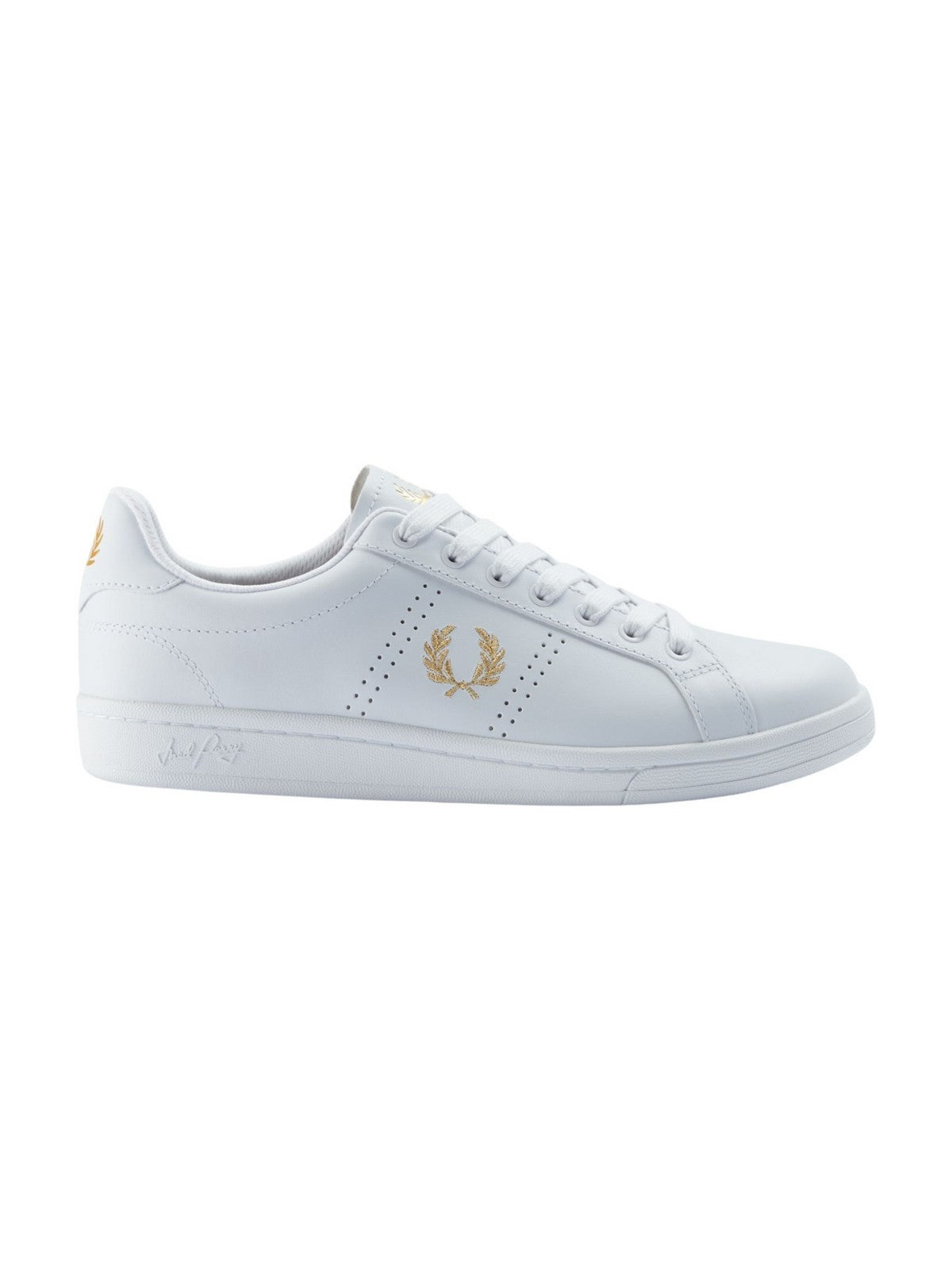 FRED PERRY Sneaker Uomo FP B721 LEATHER FP-B6312 T31 WHITE/M GOLD