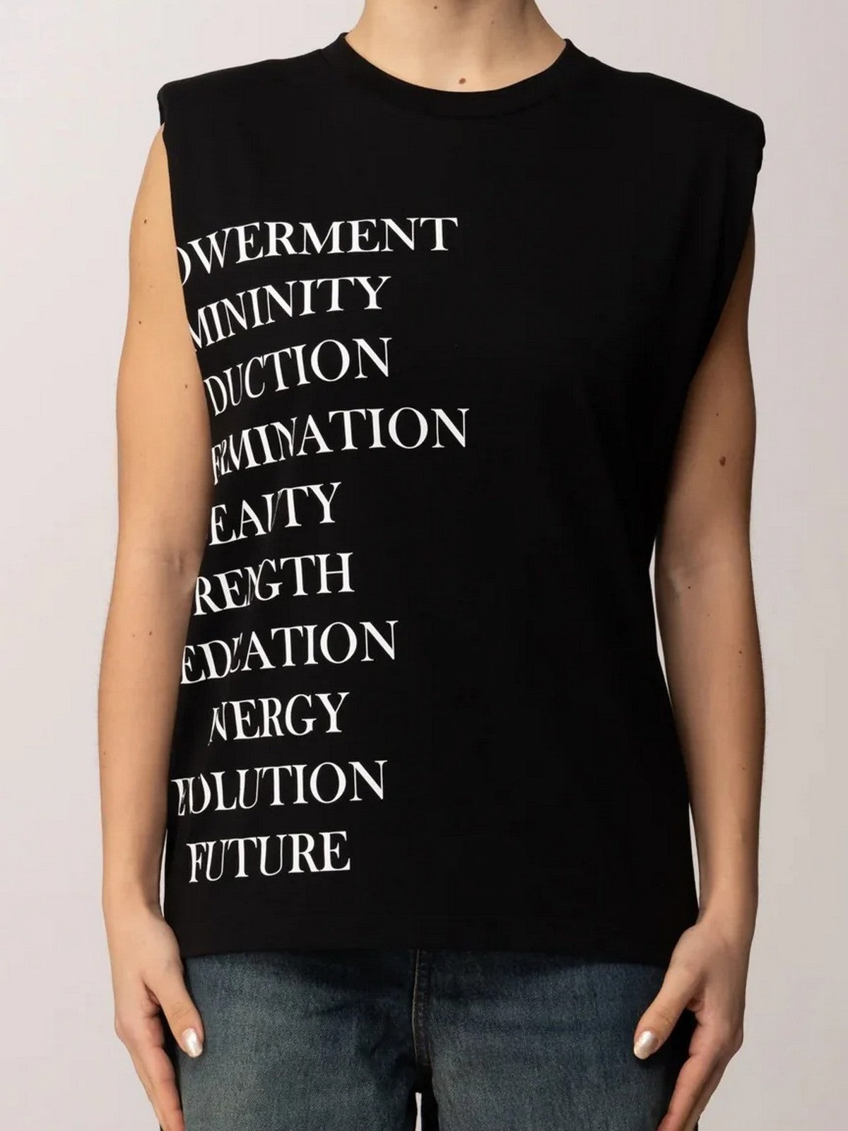 ELISABETTA FRANCHI T-shirt Donna  MA70P61E2 110 Nero gioboutiqueweb