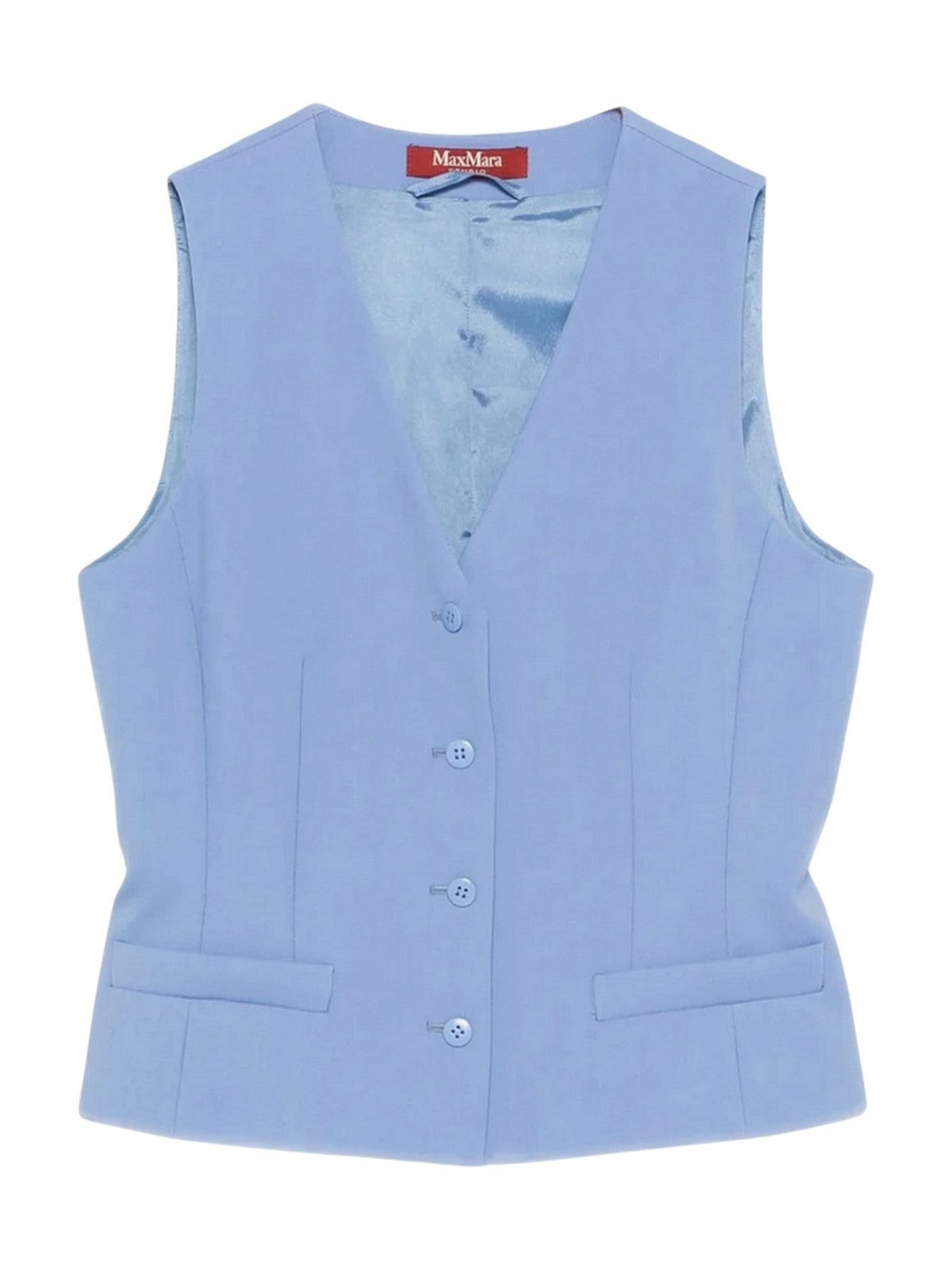 MAX MARA STUDIO Gilet Donna MSTMADIA 2616151011600 011 AZZURRO gioboutiqueweb