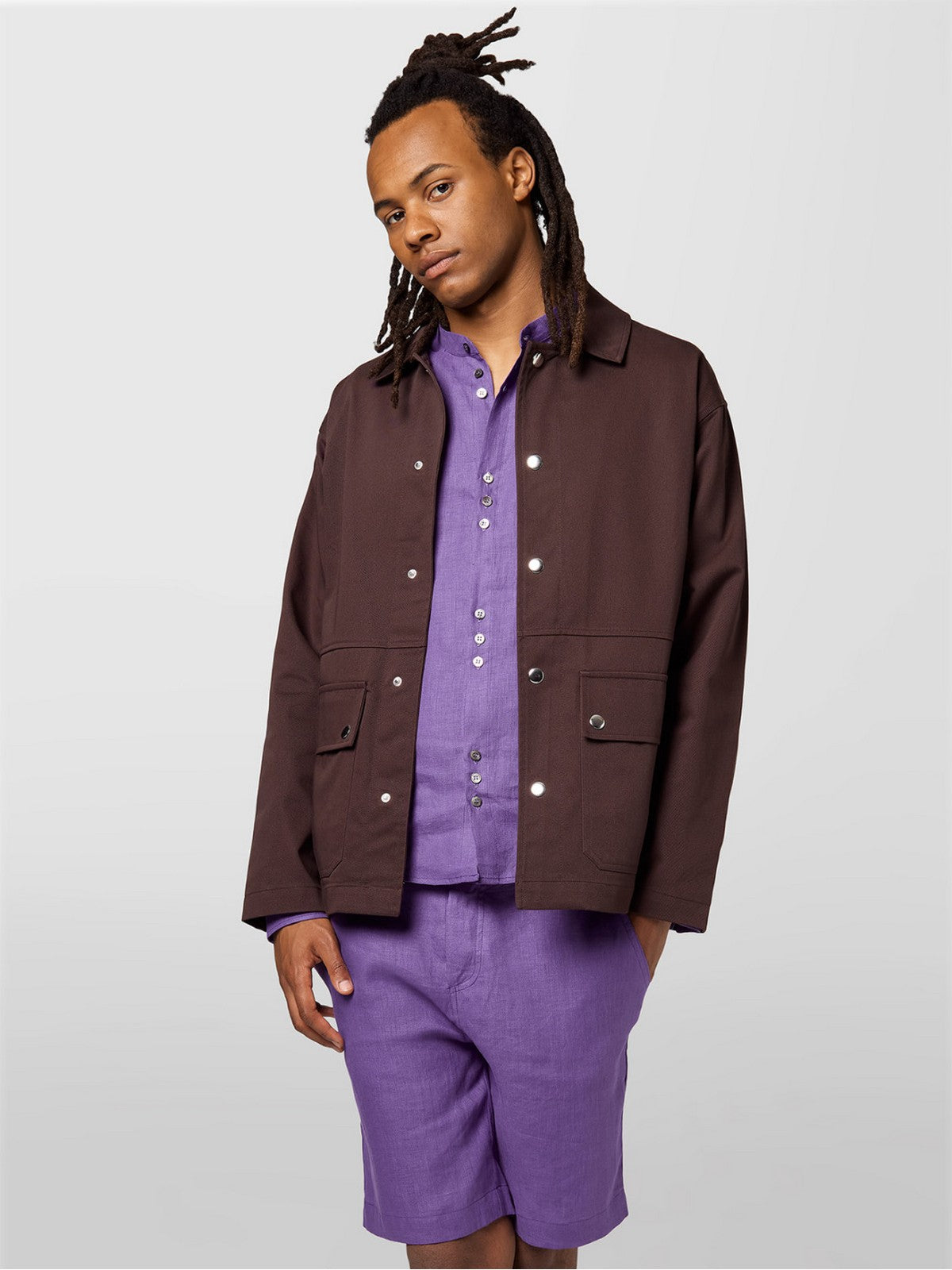 ALPHA STUDIO Camicia Uomo  AU-5371L 1010 AMETISTA
