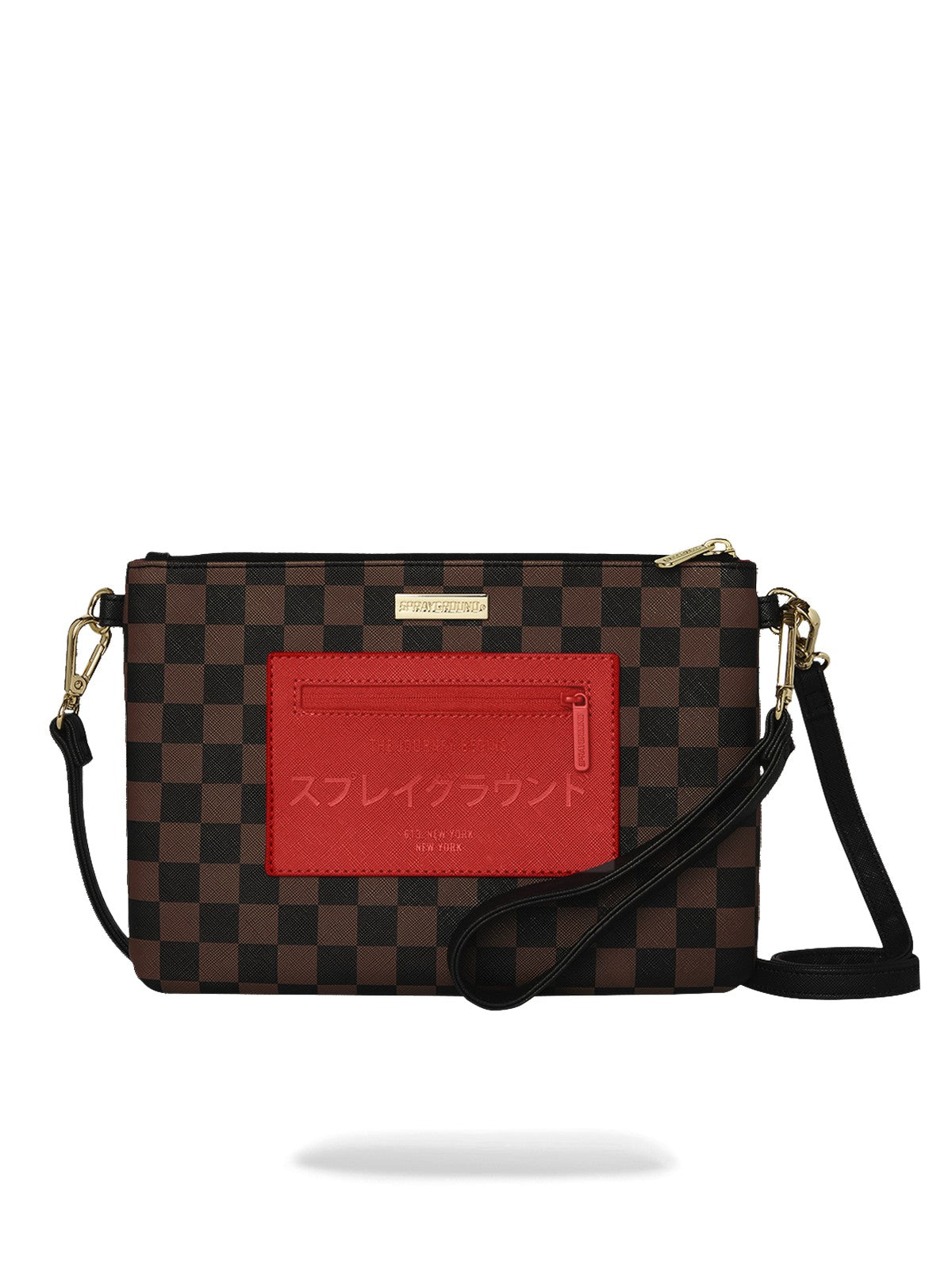SPRAYGROUND Pochette Unisex adulto RED REDEMPTION CROSSBODY POUCHETTE 910B8900NSZ Marrone gioboutiqueweb