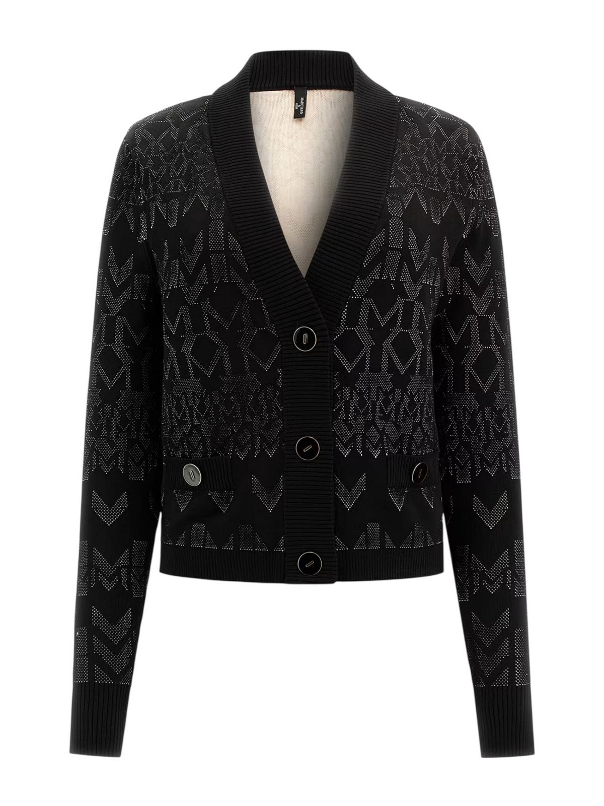 MARCIANO Cardigan Donna BILLIE MONOGRAM CARDI SWTR 5YGR06 5877Z FNWI GEOMETRIC MONOGRAM N gioboutiqueweb