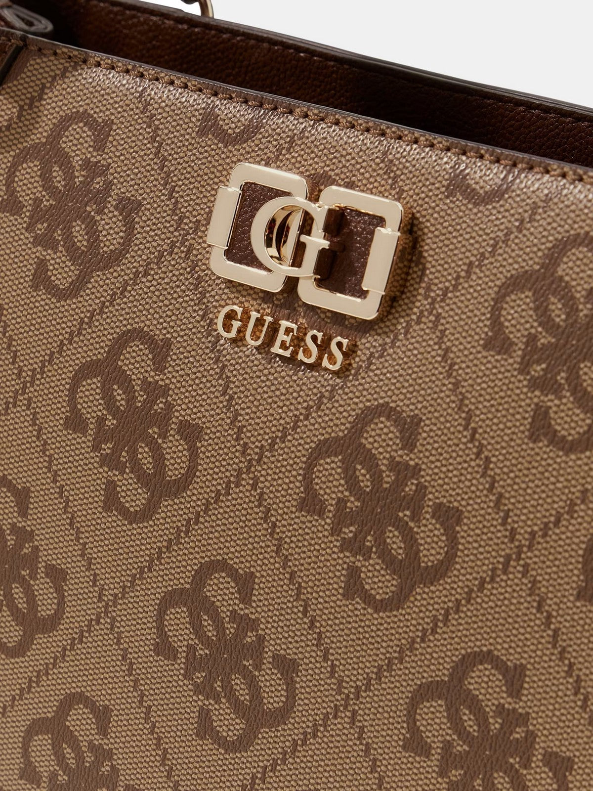 GUESS Borsa Donna KARNILLA LOGO GFRIEND CARRYALL HWOS99 01220 LGW LATTE LOGO/BROWN gioboutiqueweb