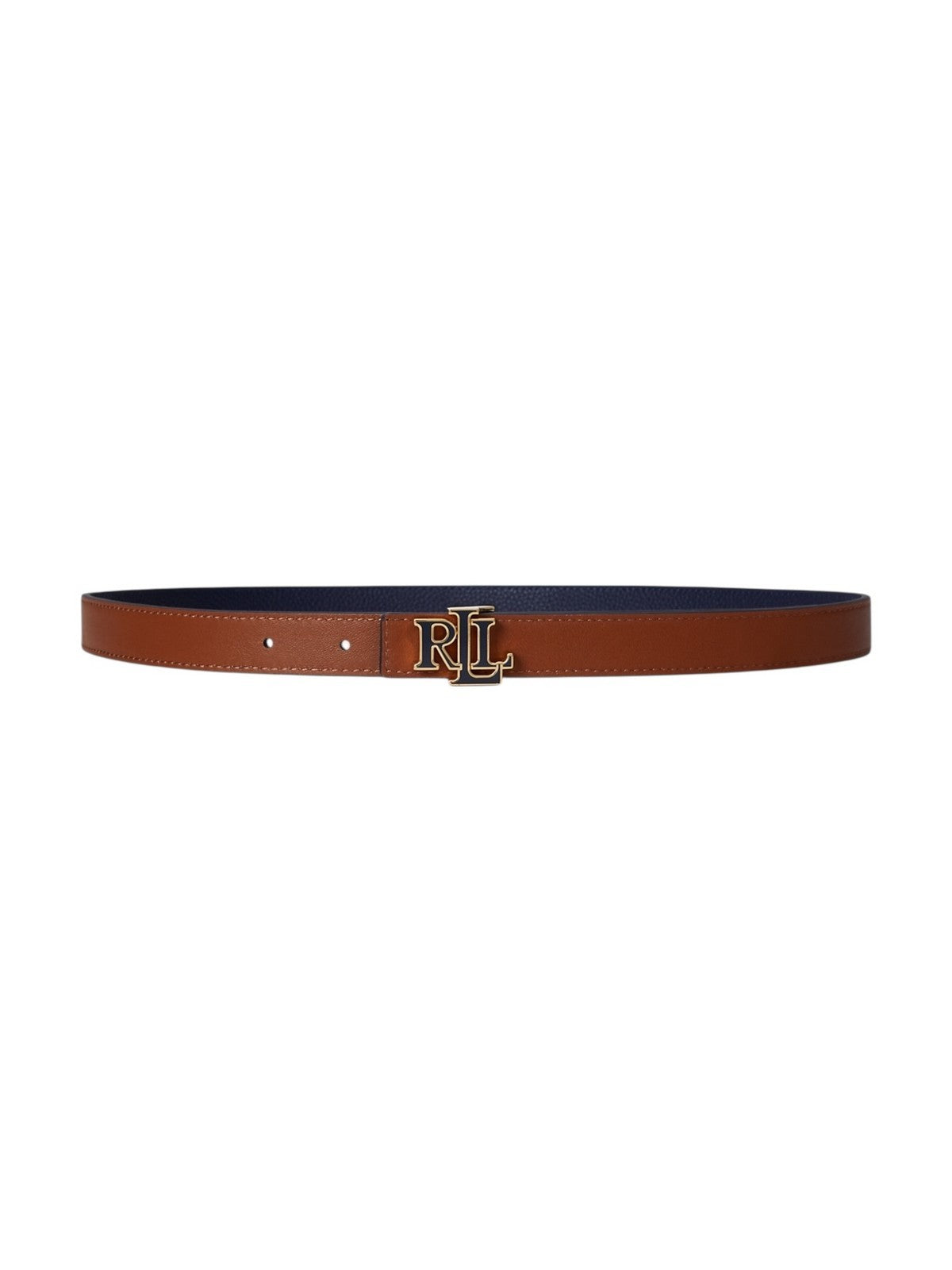 LAUREN RALPH LAUREN Cintura Donna REV LRL 20-BELT-SKINNY 412P04418 001 REFINED NAVY/LAUREN TAN gioboutiqueweb