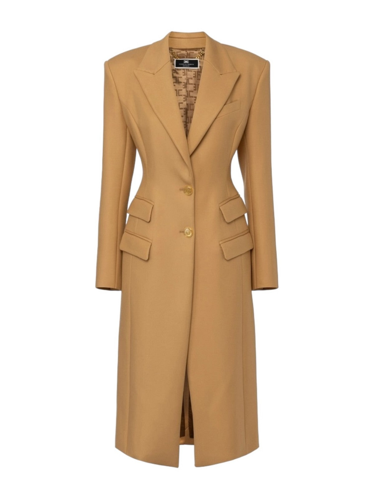 ELISABETTA FRANCHI Płaszcz damski CP00146E2 CG4 Brown