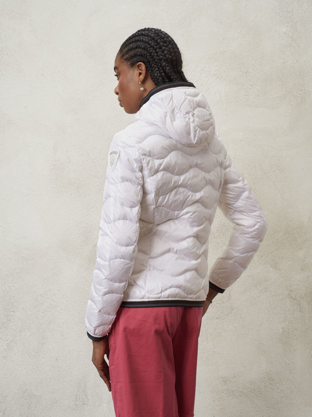 BLAUER Piumino Donna  24SBLDC03051 005050 100 Bianco gioboutiqueweb