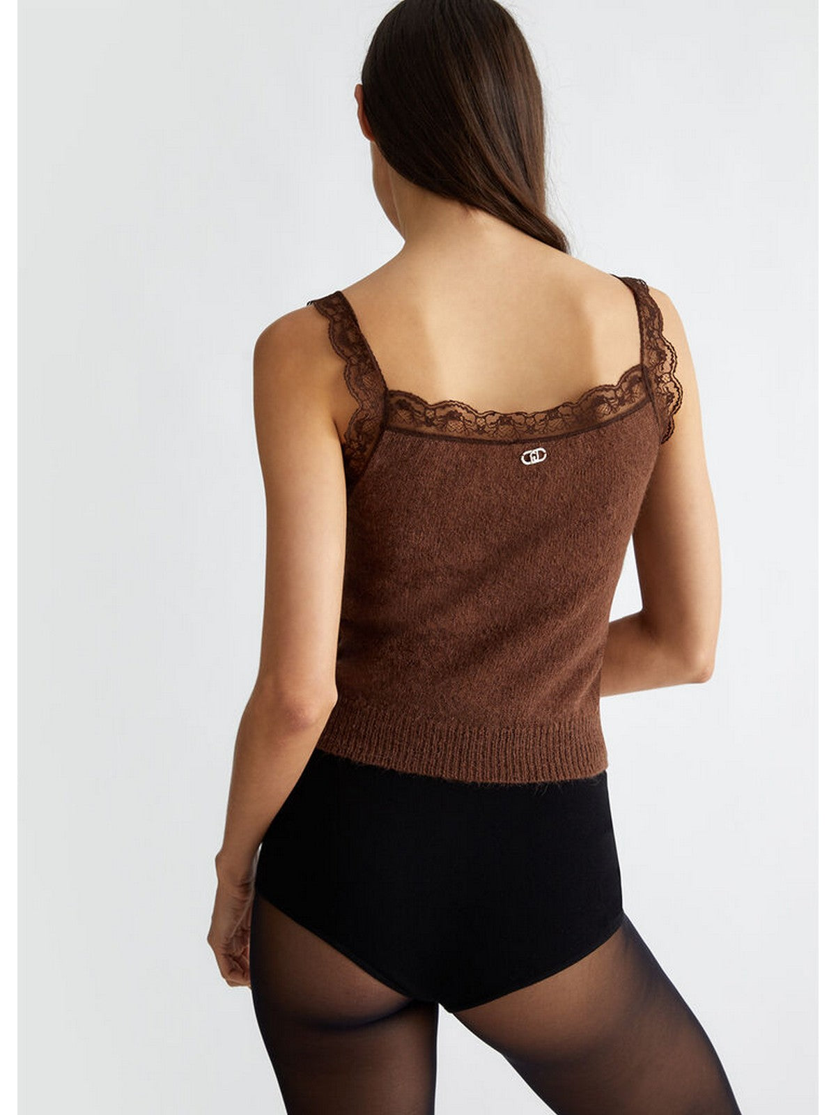 LIU JO WHITE Top Donna  WF4333MAG71 91218 Marrone gioboutiqueweb