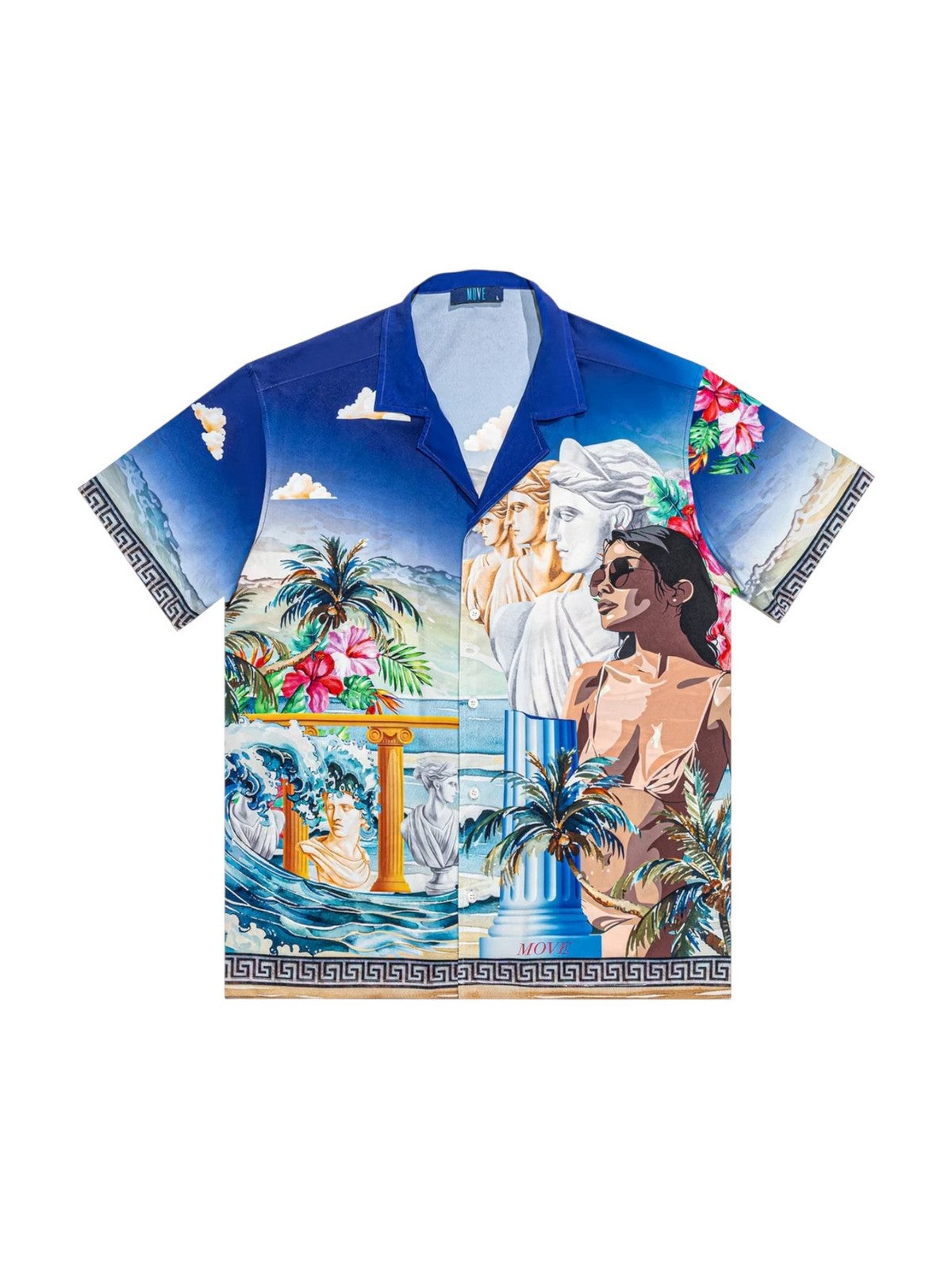 MOVE be different Camicia Uomo  CAMICIA BOWLING PRINT E Multicolore