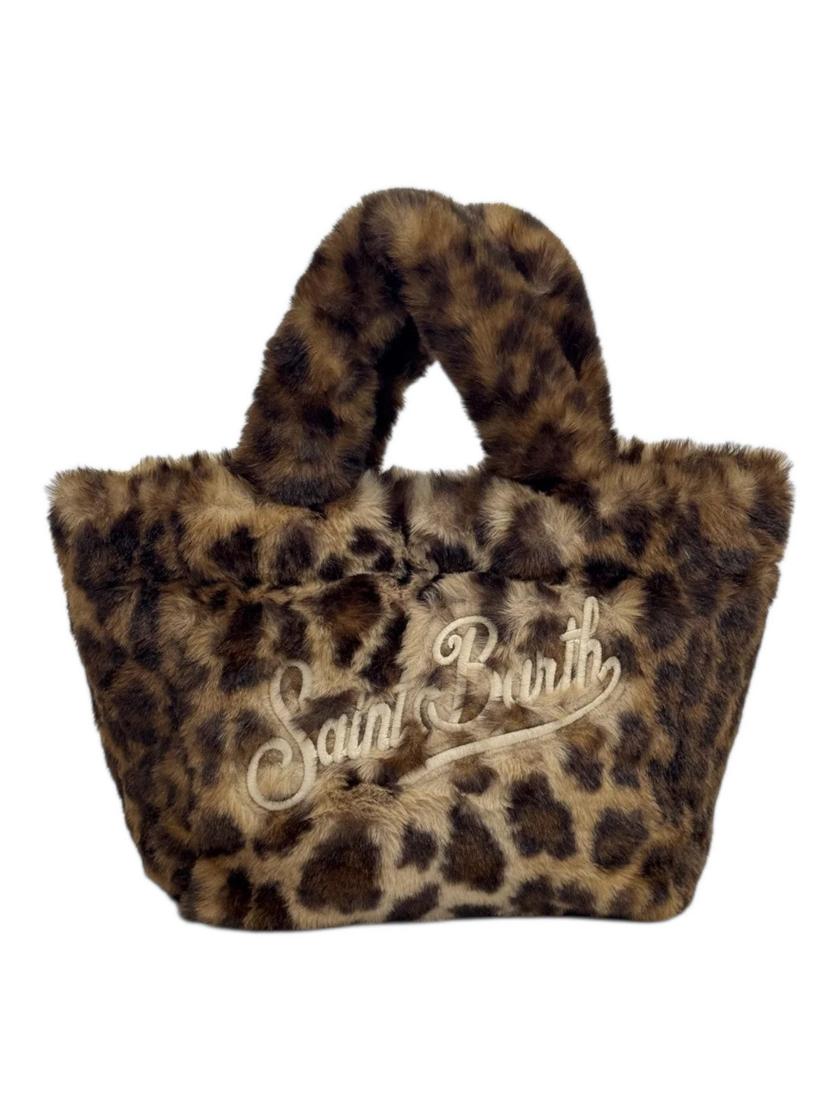 MC2 SAINT BARTH Borsa Donna  VANITY MINI SOFT FUR 00291I LEOPARD 1910 EMB
