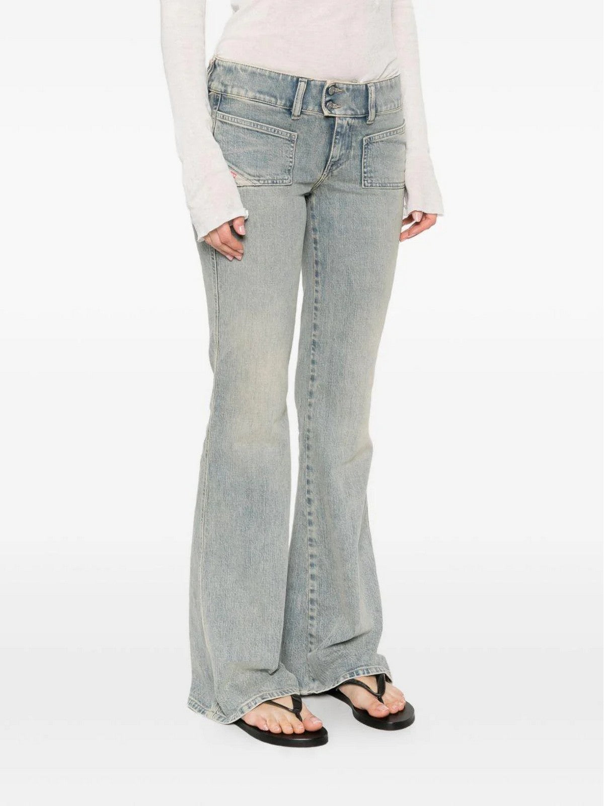 DIESEL Jeans Donna D-HUSH L.32 PANTALONI A13820 09N33 01 900 - DENIM gioboutiqueweb