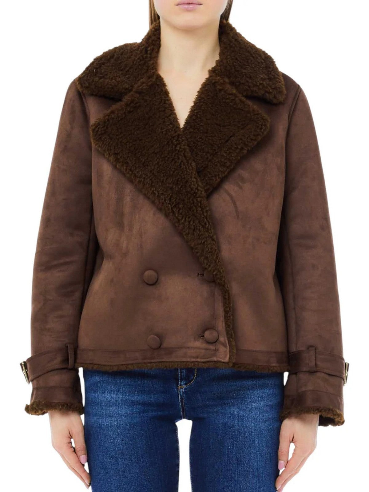 LIU JO WHITE Giubbino Donna  MF5334E0911 90915 CIOCCOLATO gioboutiqueweb